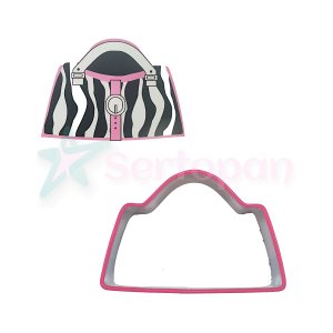 CORTADOR METALICO + TEXTURIZADOR BLOSSOM - BOLSO CEBRA