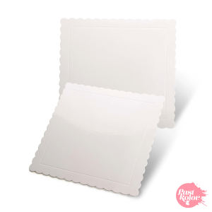 BASE CUADRADA BLANCA - 20 CM / 3 MM GROSOR