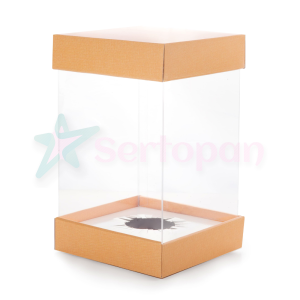 CAJA PARA HUEVO DE PASCUA "DELUXE" AZUL BEBE - 24 CM (1 KG)