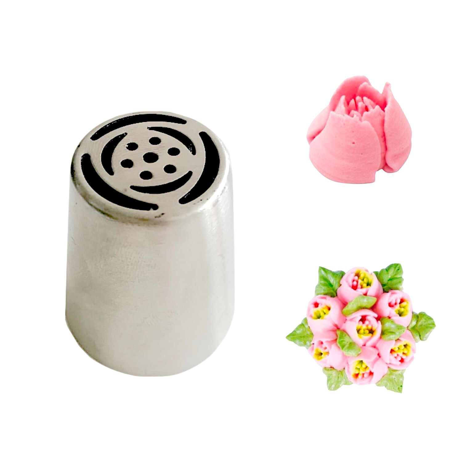 BOQUILLA DE ACERO INOXIDABLE - TULIPAN (6 PETALOS) Nº1