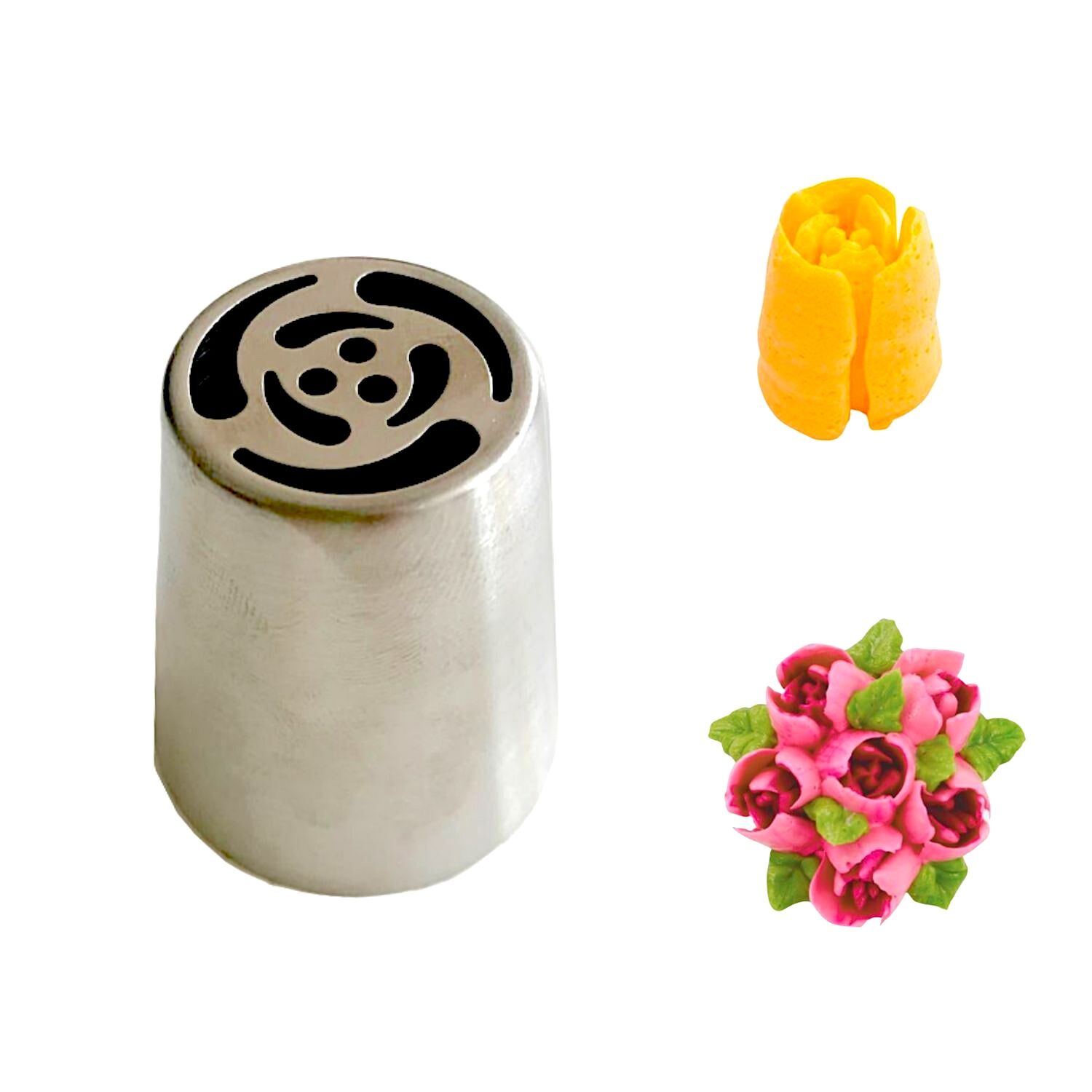 BOQUILLA DE ACERO INOXIDABLE - ROSA