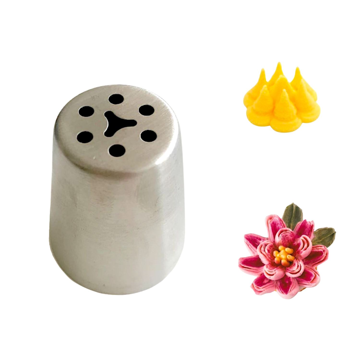 BOQUILLA DE ACERO INOXIDABLE - COROLA DE FLOR Nº2