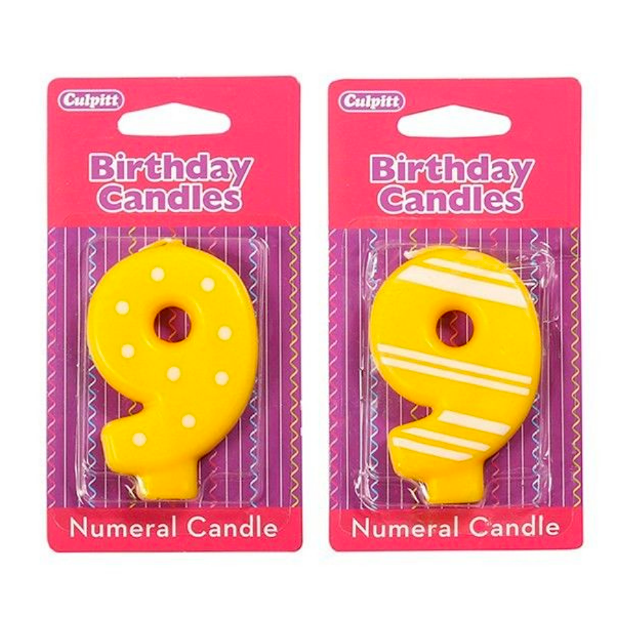 SET VELAS CUMPLEAÑOS CULPITT - NUMERO 9