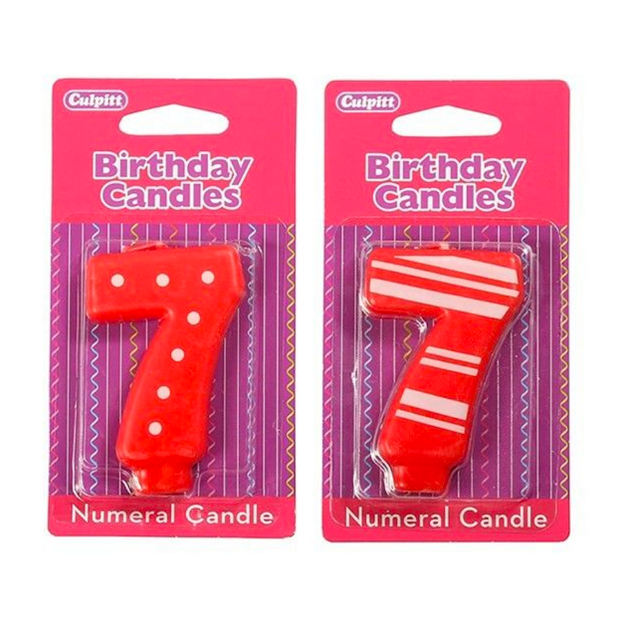 SET VELAS CUMPLEAÑOS CULPITT - NUMERO 7