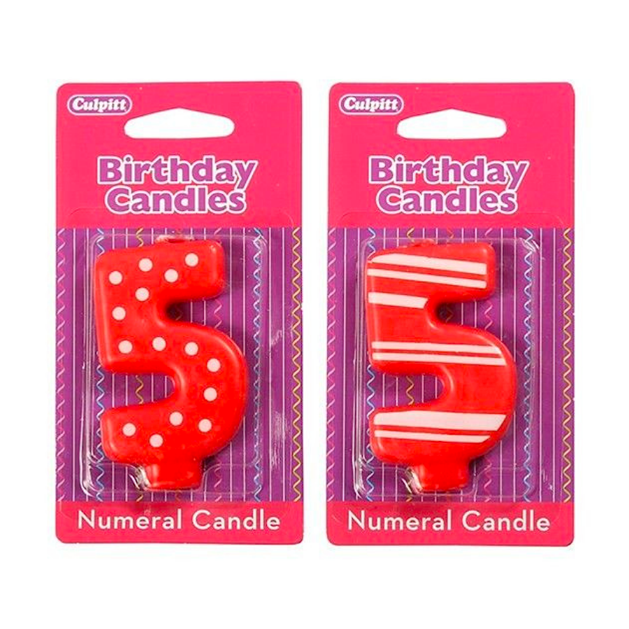 SET VELAS CUMPLEAÑOS CULPITT - NUMERO 5