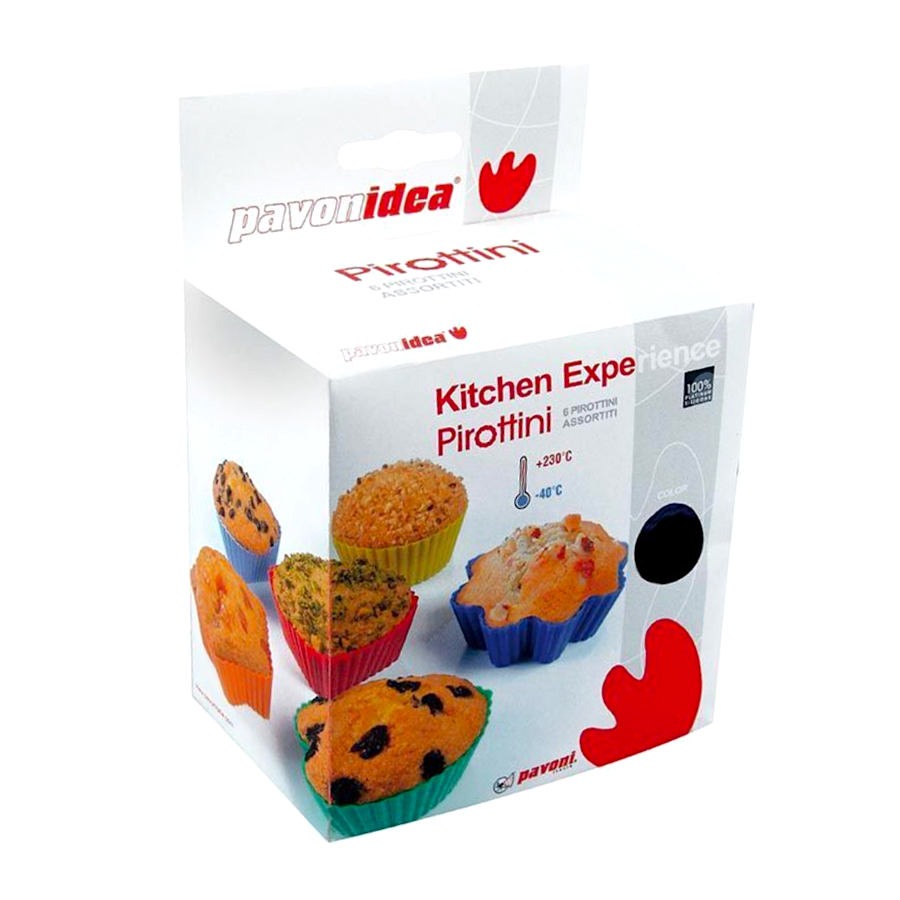 MOLDES SILICONA PARA CUPCAKES - PAVONI