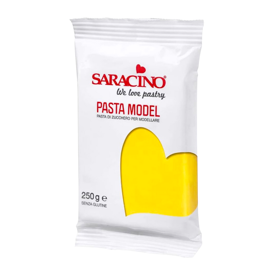 PASTA DE MODELAR SARACINO - AMARILLA 250 G