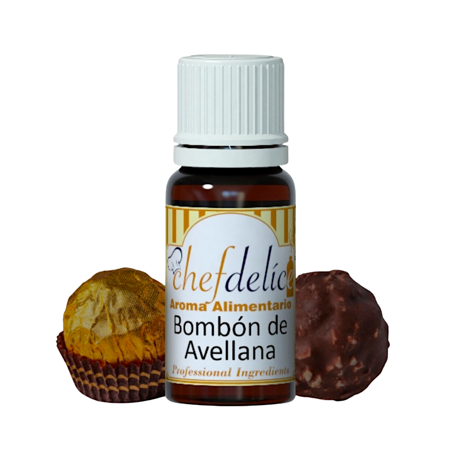 AROMA CONCENTRADO CHEFDELICE - BOMBON DE AVELLANA 10 ML