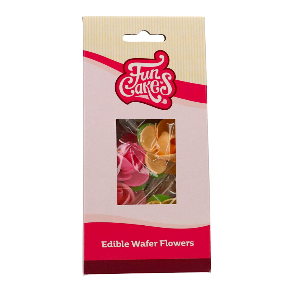 FLORES DE PAPEL DE OBLEA FUNCAKES - CAMELIAS