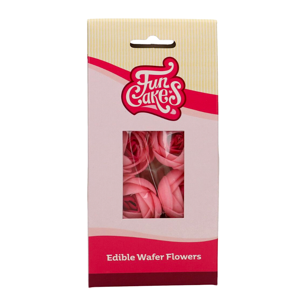 FLORES DE PAPEL DE OBLEA FUNCAKES - ROSAS