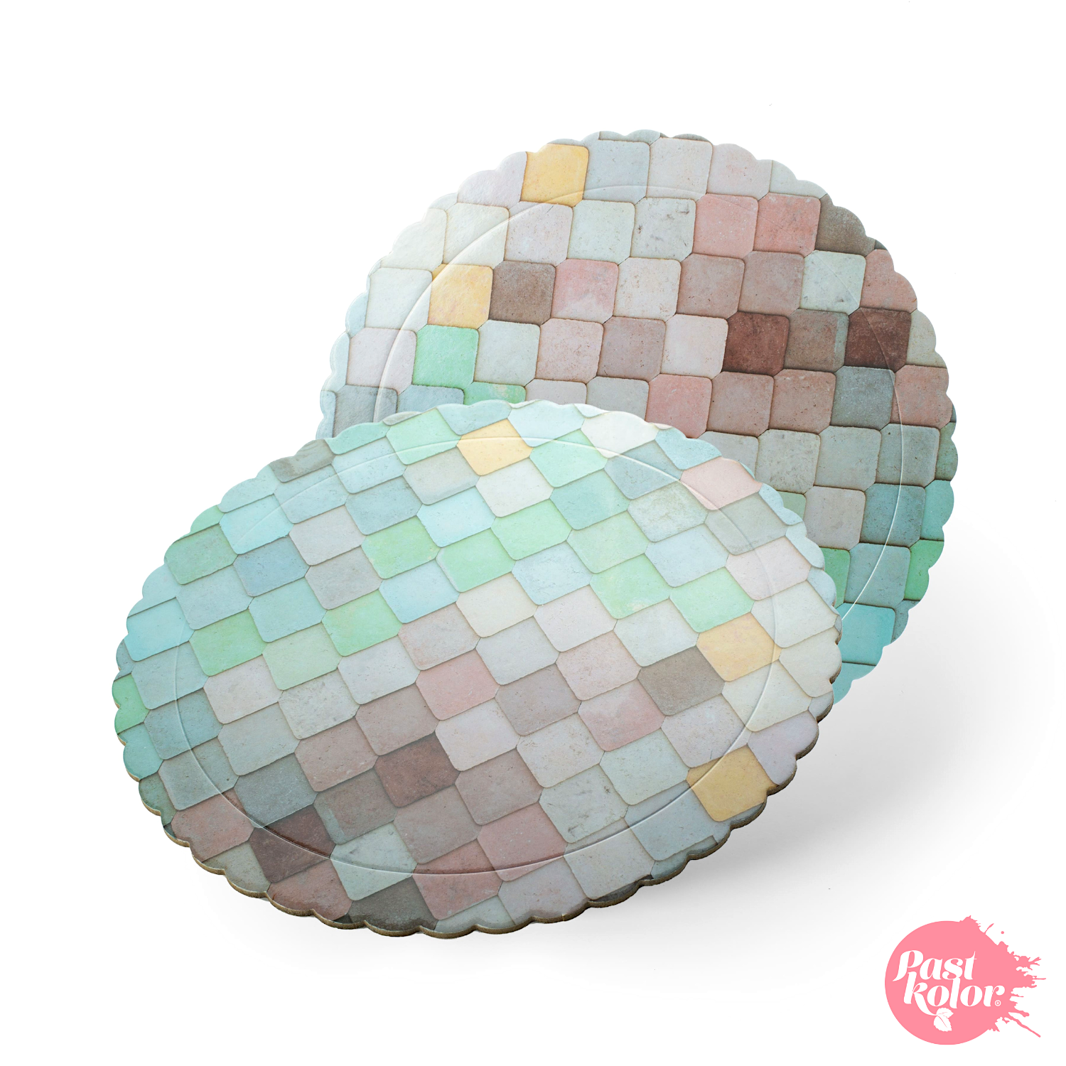 BASE REDONDA MOSAICO - 25 CM Ø / 3 MM GROSOR