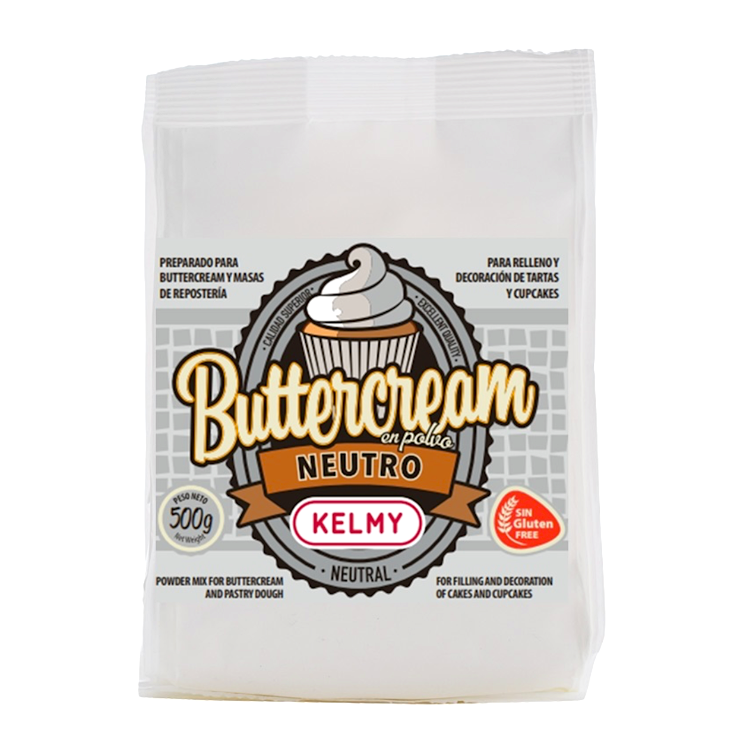 PREPARADO "BUTTERCREAM" (CREMA MANTEQUILLA) KELMY - SABOR NEUTRO [500 G]