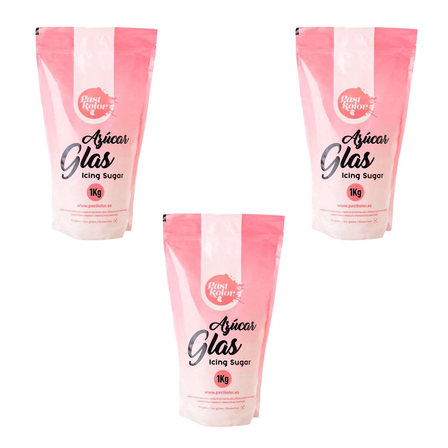 AZUCAR GLAS (ICING SUGAR) EXTRA FINO - 1 KG (3 UNIDADES)