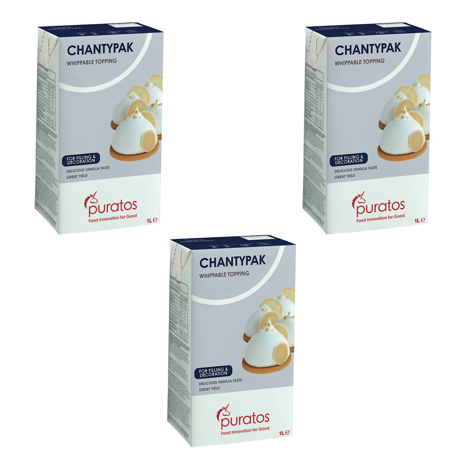 NATA VEGETAL CHANTYPAK 1 L - (3 UNIDADES)