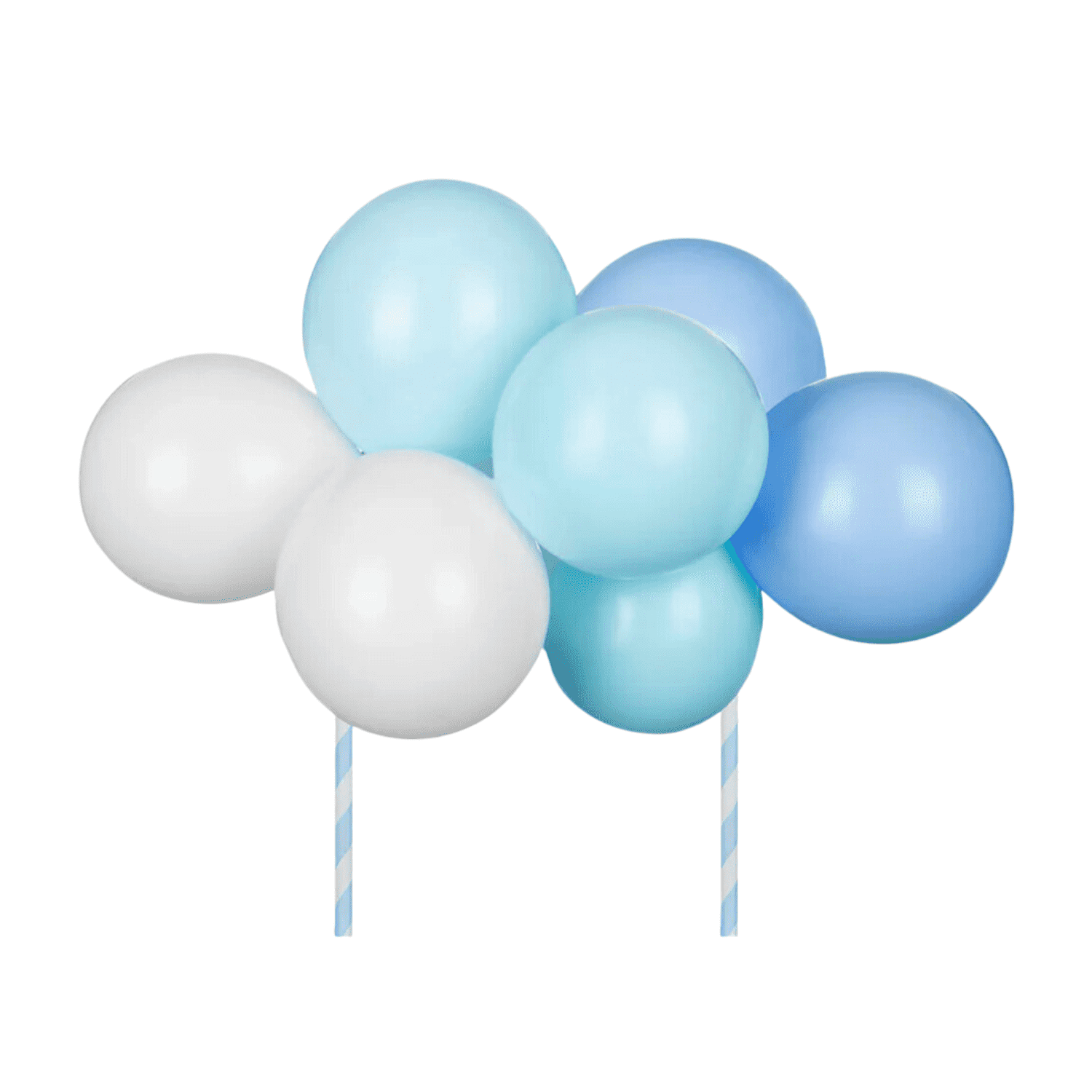 TOPPER PARA TARTA GLOBOS PARTYDECO - AZULES
