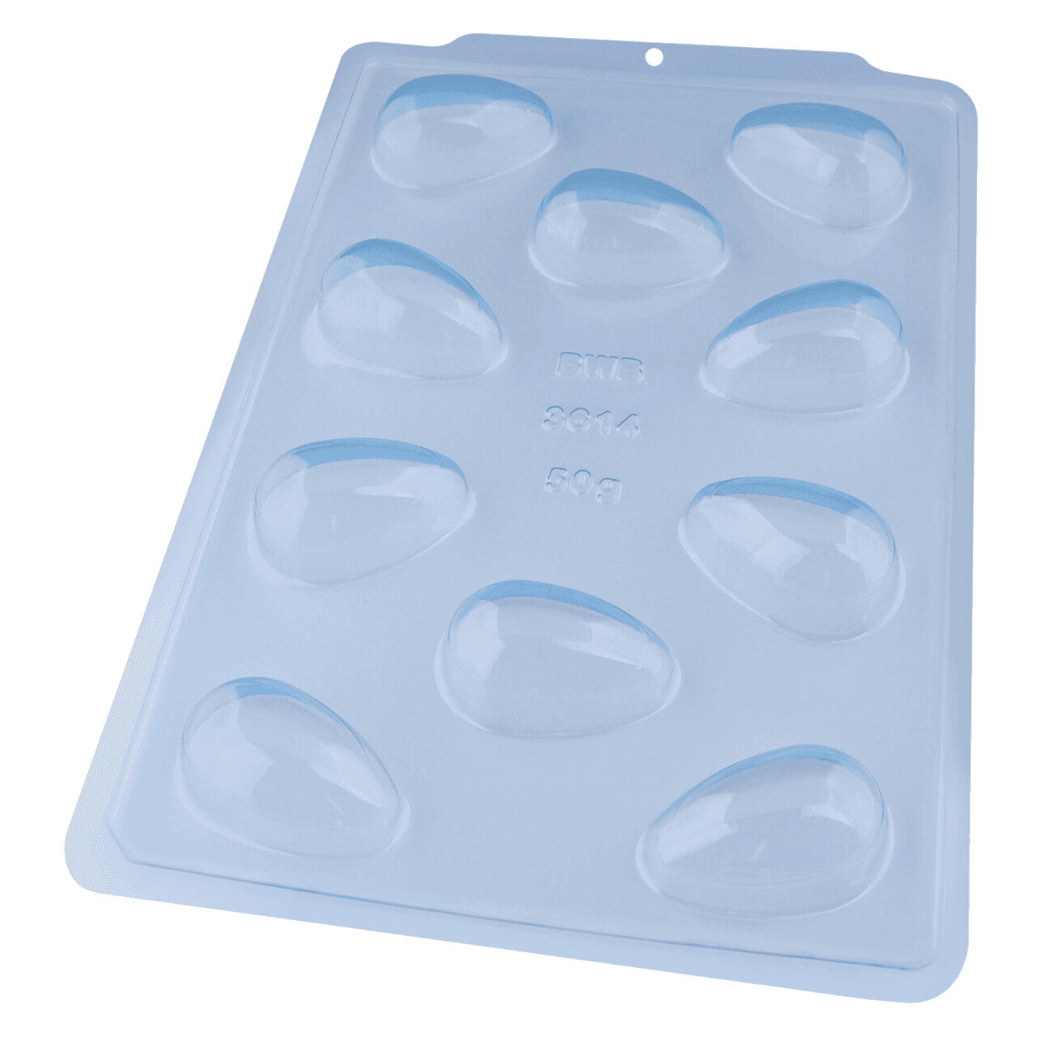 MOLDE PARA CHOCOLATE BWB - HUEVOS LISOS (10 CAVIDADES)