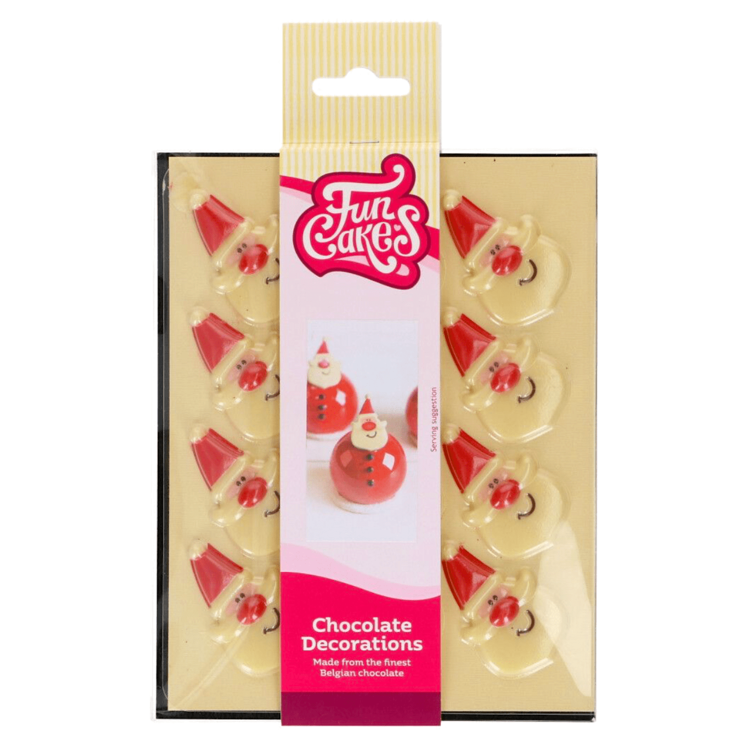 DECORACIONES DE CHOCOLATE FUNCAKES - SANTA CLAUS