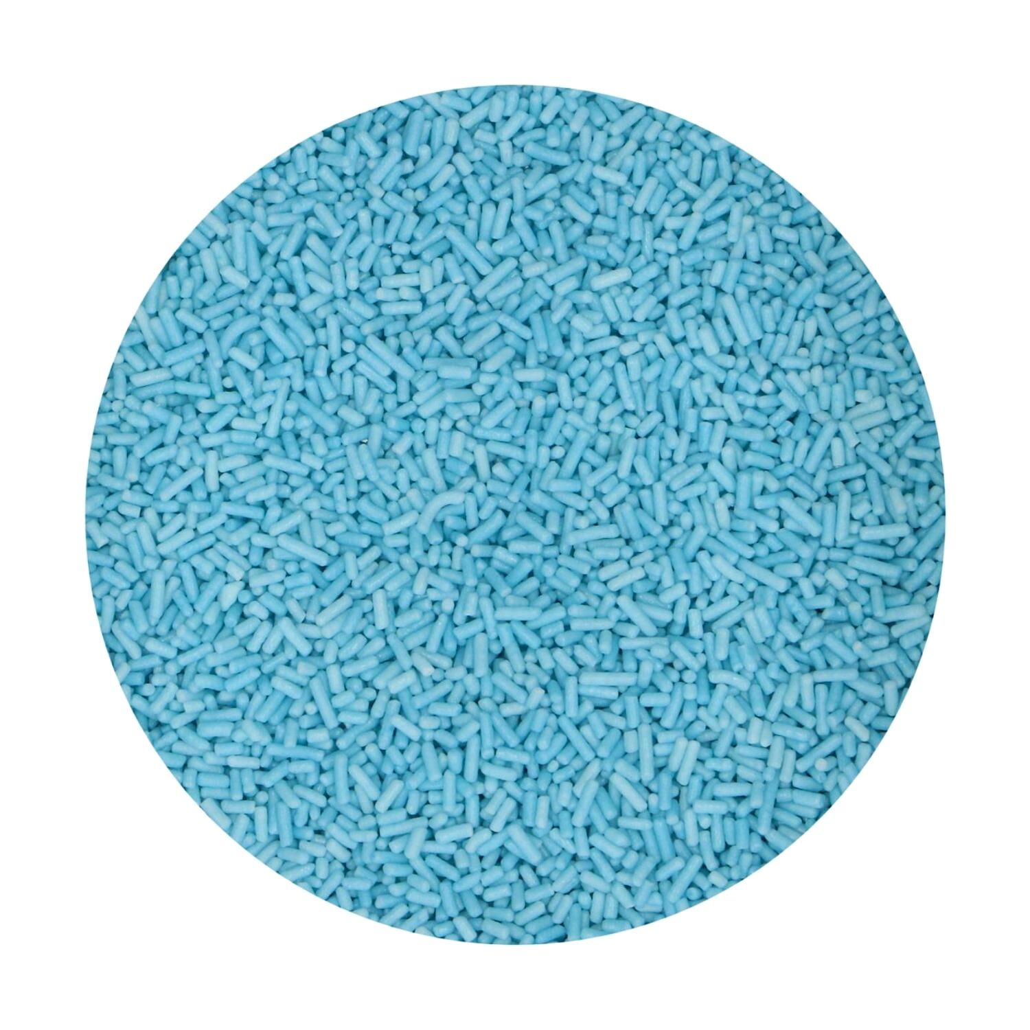 FIDEOS DE AZUCAR FUNCAKES - AZULES TURQUESA (80 G)