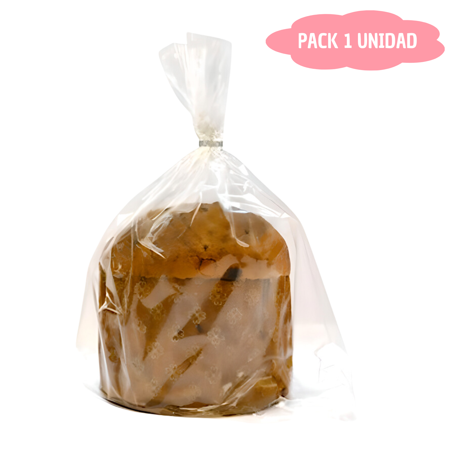 SET MOLDE DE PAPEL PARA PANETTONE + ENVOLTORIO + CIERRE - 500 G
