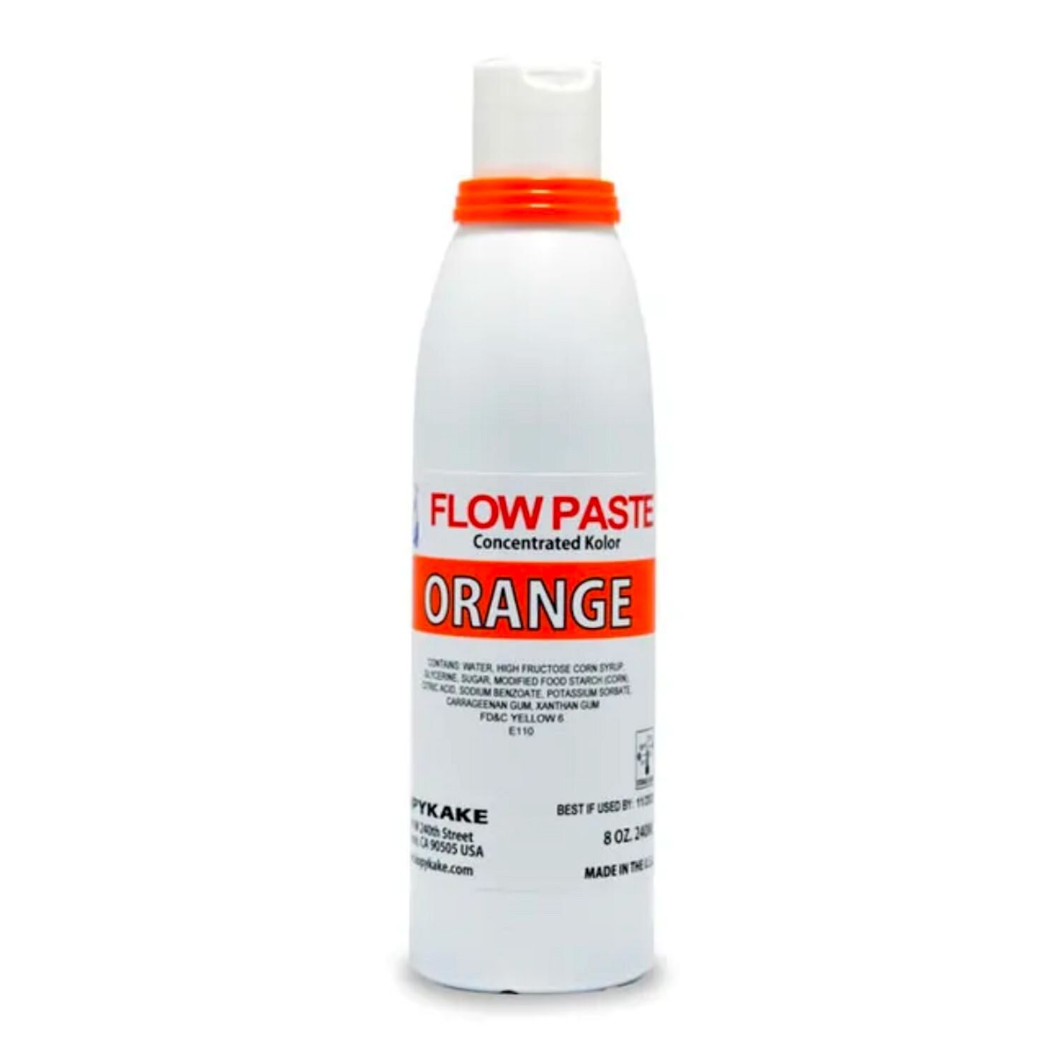 COLORANTE EN GEL "FLOW PASTE" KOPYKAKE - NARANJA (118 ML)