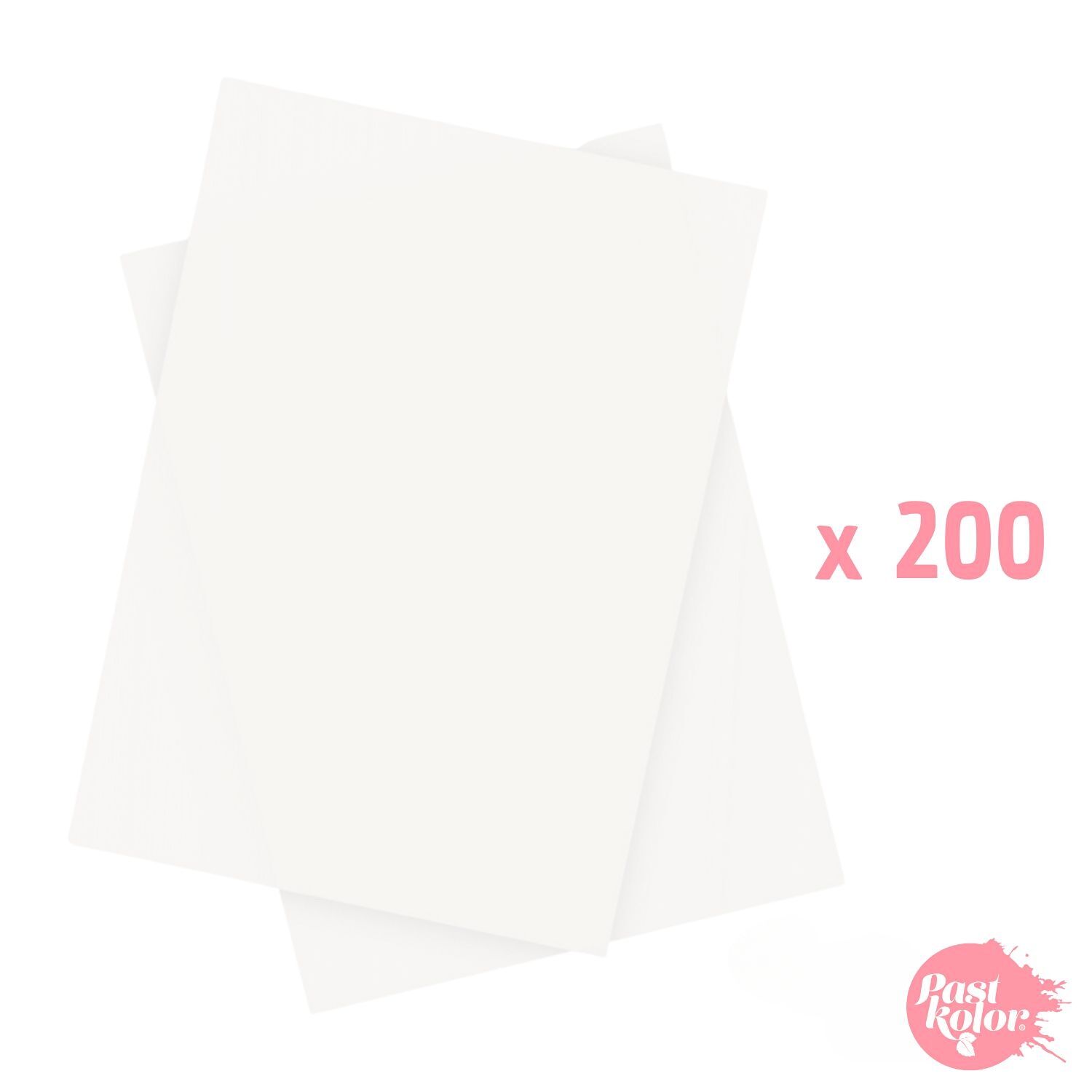 200 LAMINAS PAPEL DE AZUCAR PASTKOLOR (SIN E-171) - SUPER (7+1)