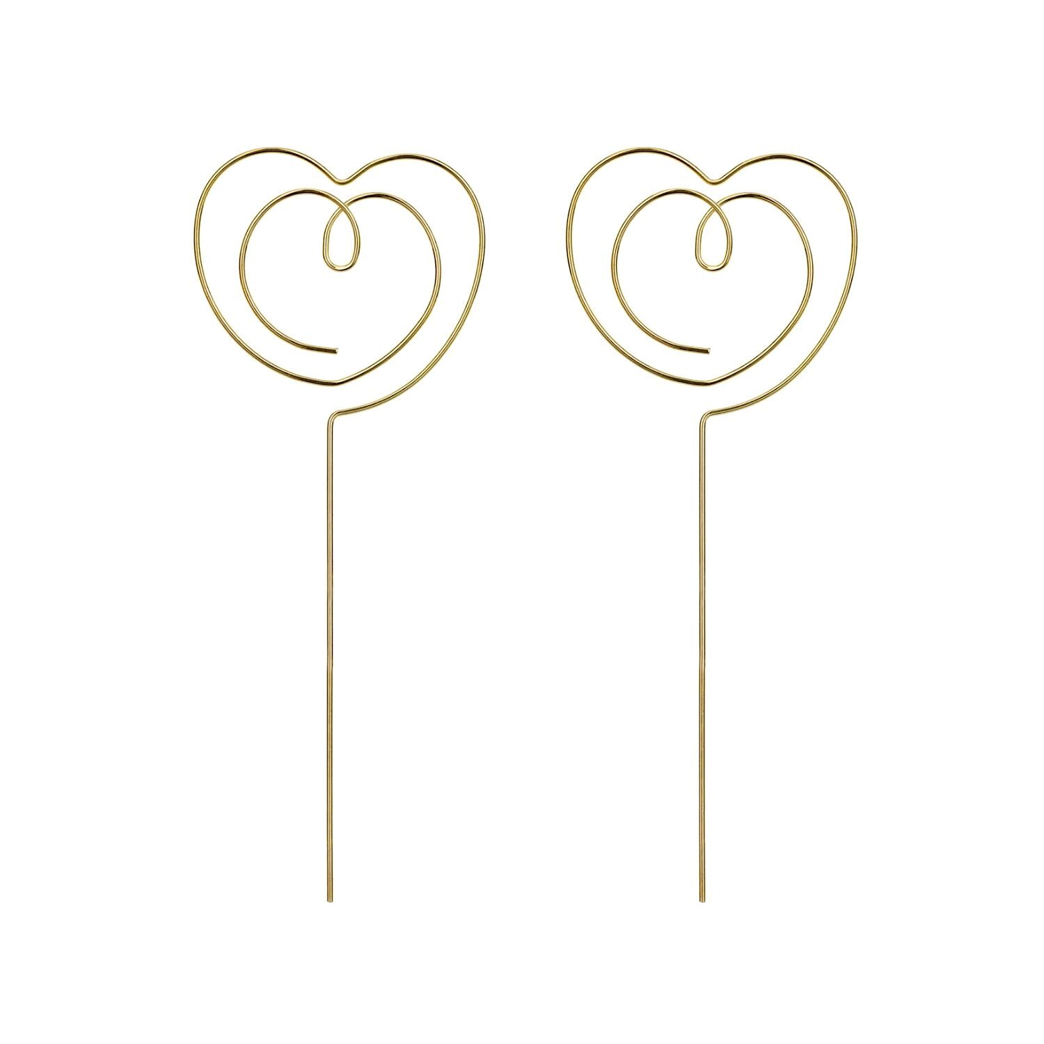 TOPPER CORAZON ABIERTO ORO - PARTYDECO (2 U)