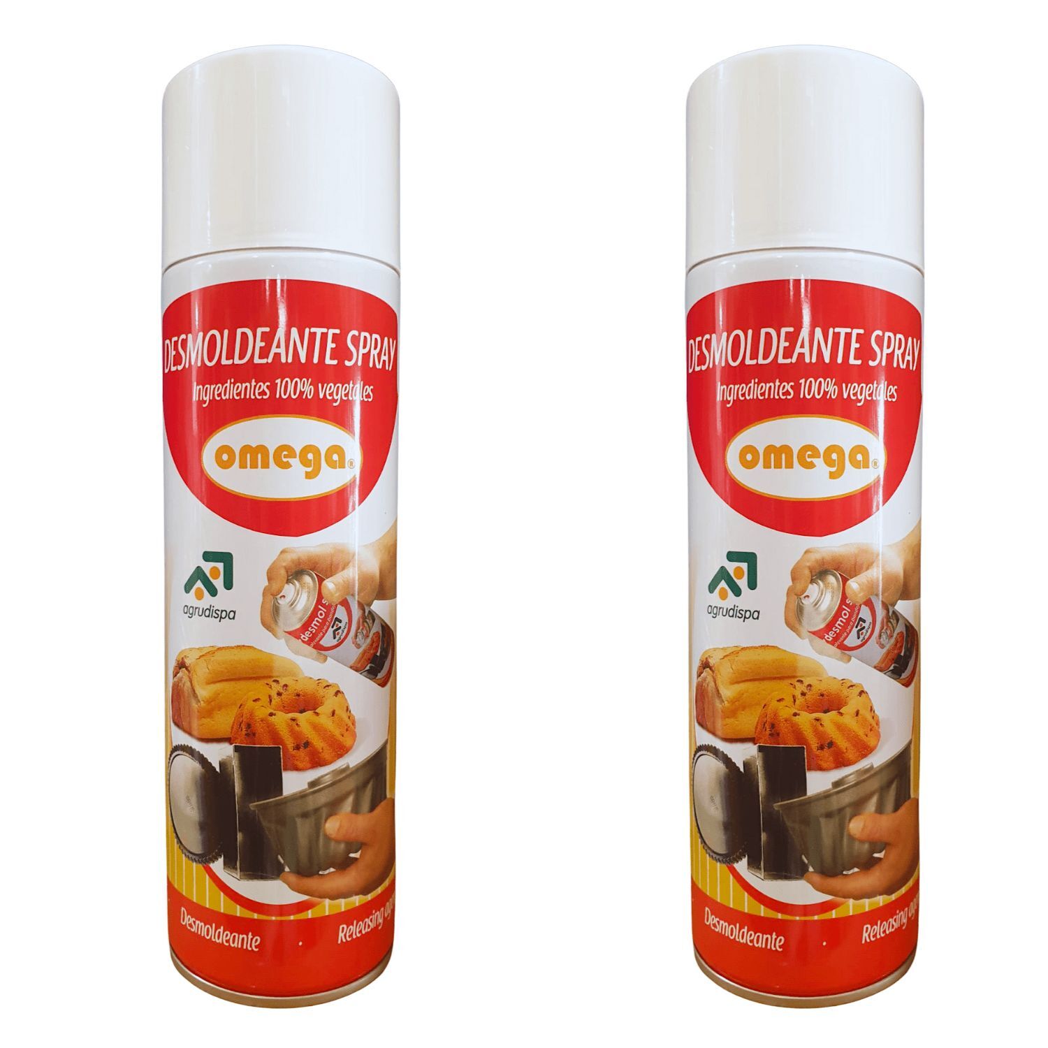 SPRAY DESMOLDANTE OMEGA - 500 ML (2 UNIDADES)