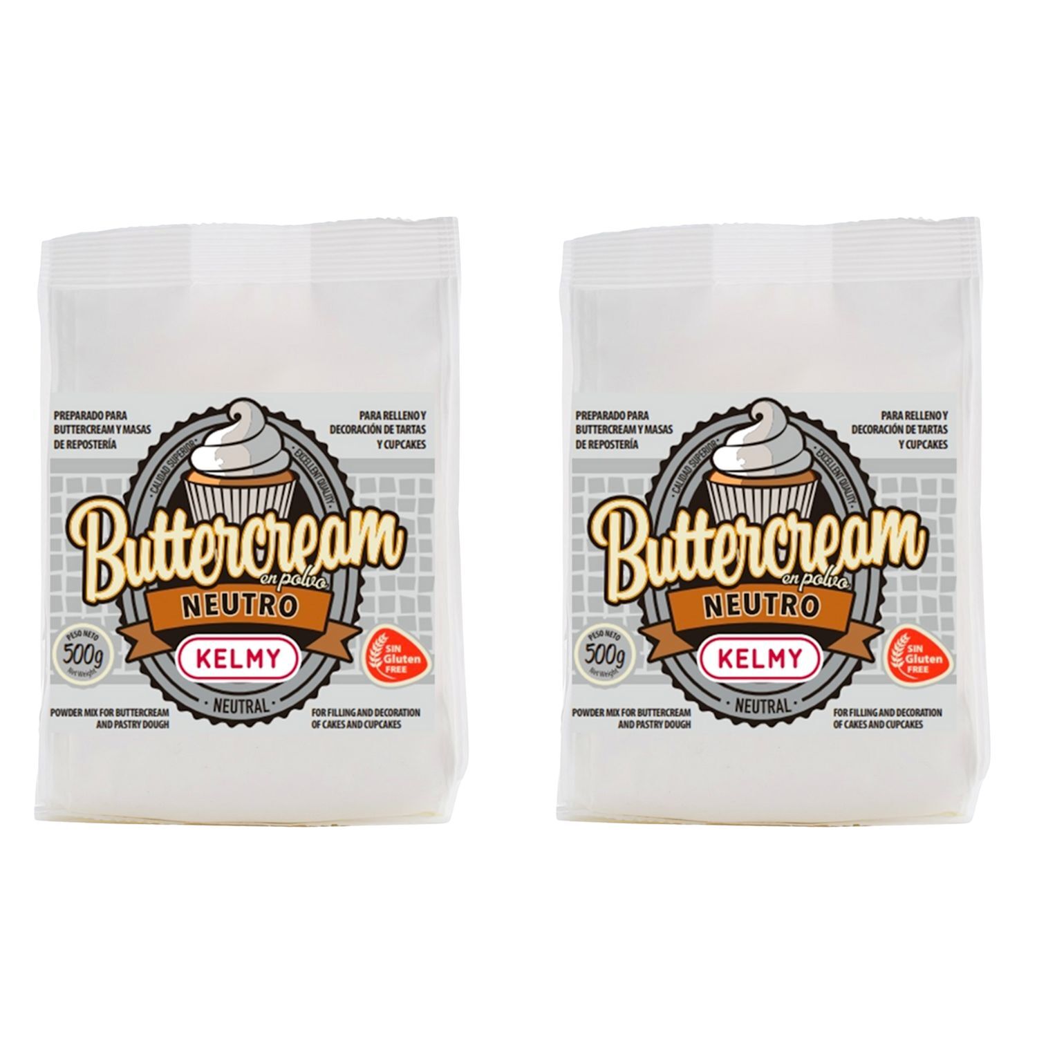 PREPARADO "BUTTERCREAM" (CREMA MANTEQUILLA) KELMY - SABOR NEUTRO [500 G]