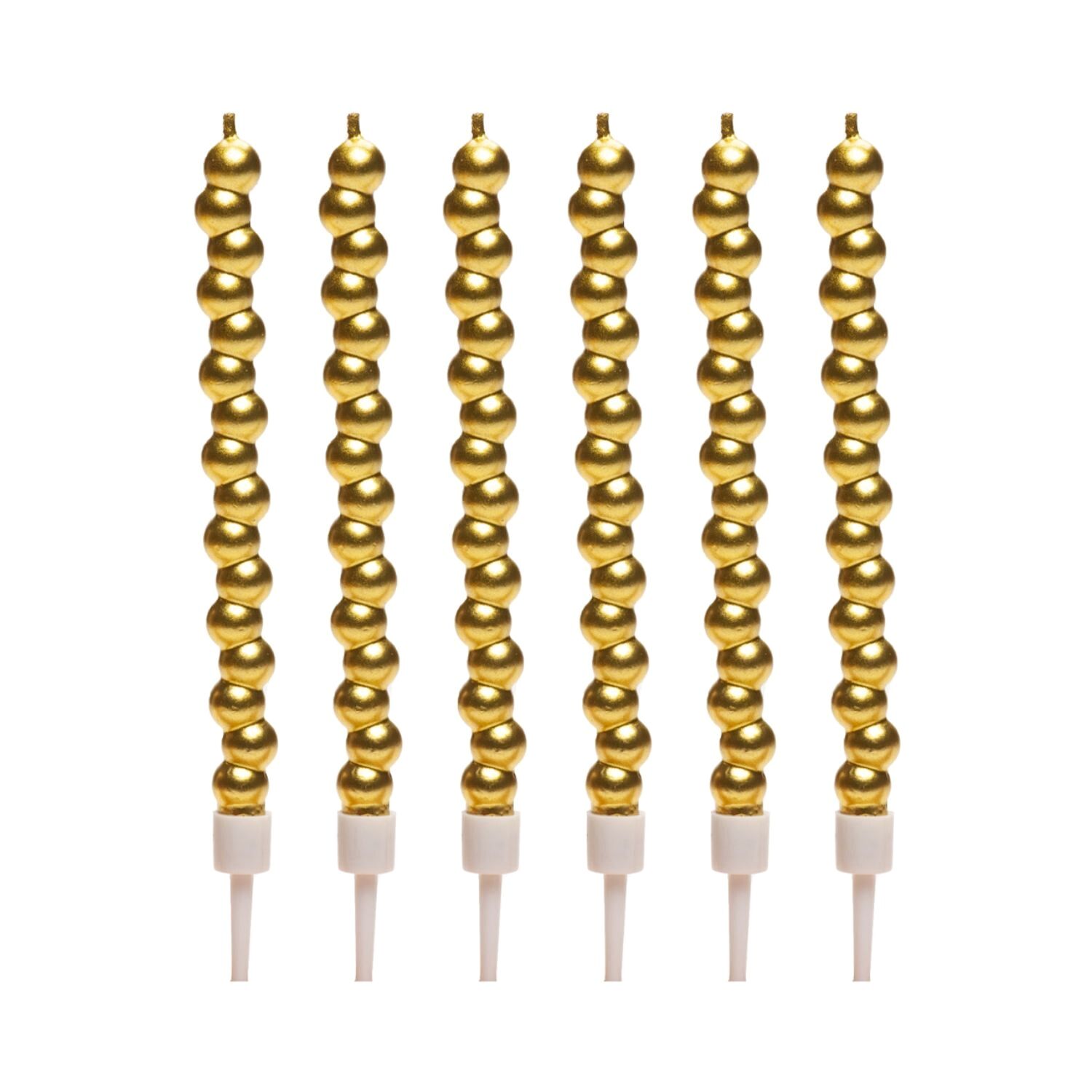 VELAS CUMPLEAÑOS BURBUJAS - DORADAS