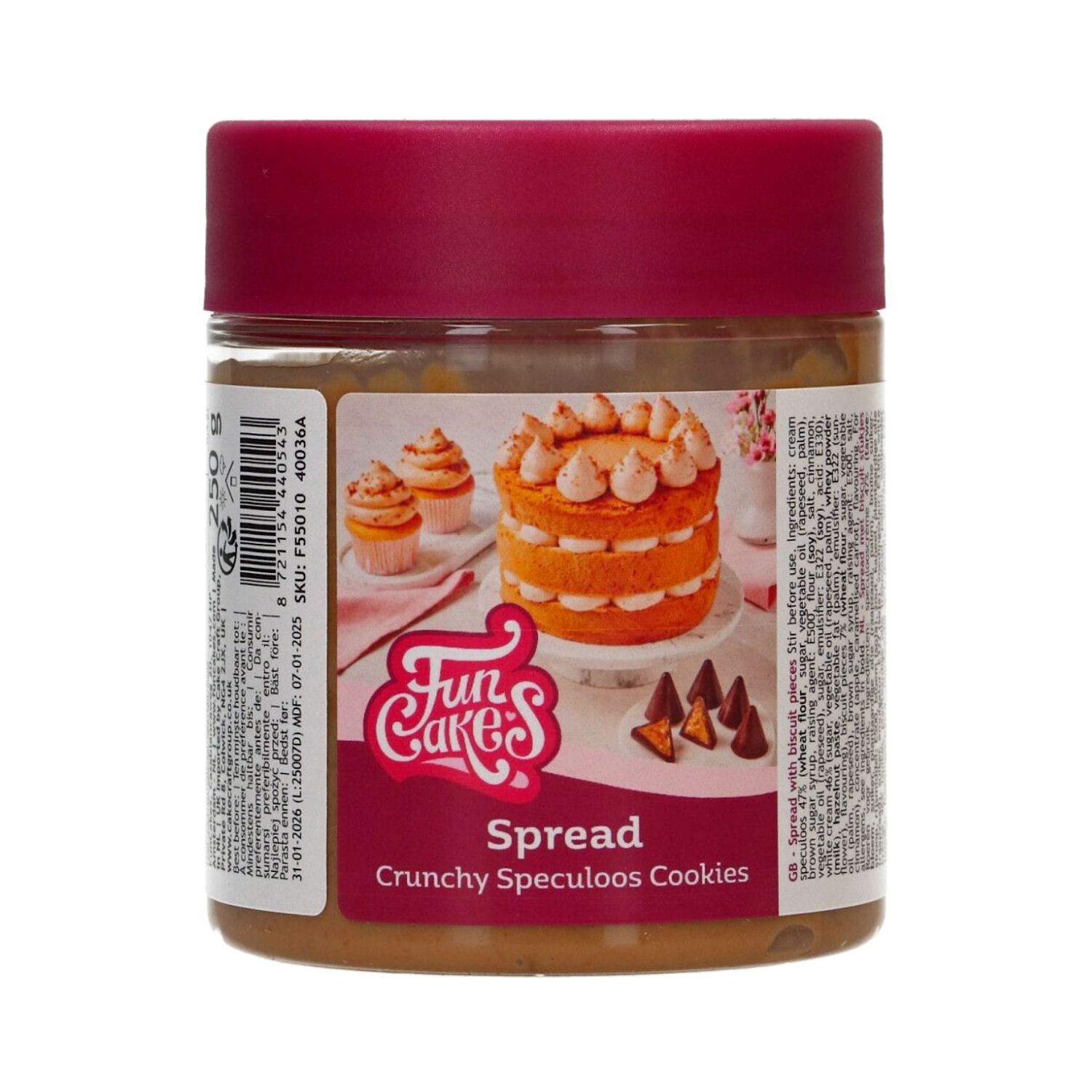 CREMA PARA UNTAR FUNCAKES - GALLETA ESPECULOS CRUJIENTE (250 G)