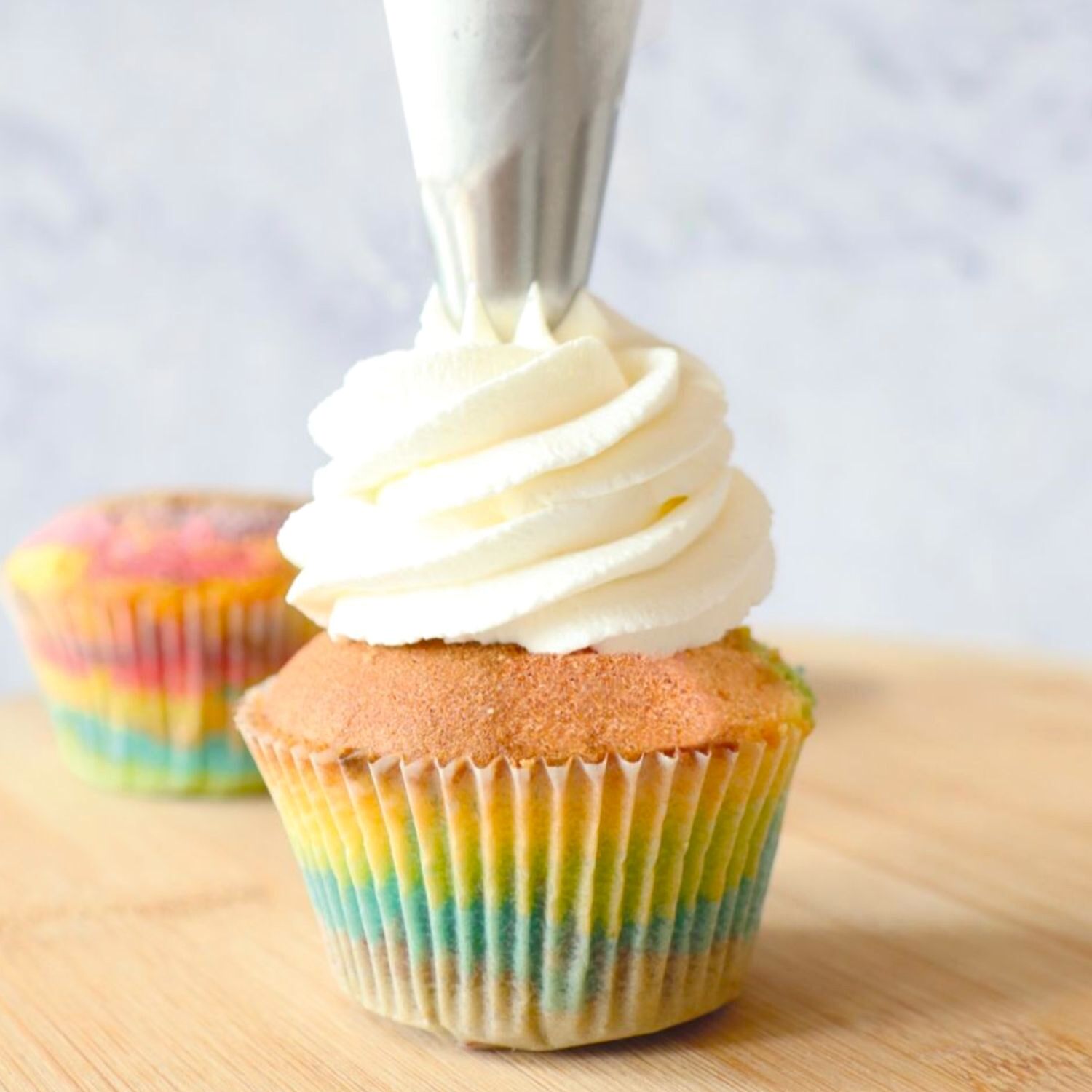 SET CUPCAKES ARCOIRIS SCRAPCOOKING