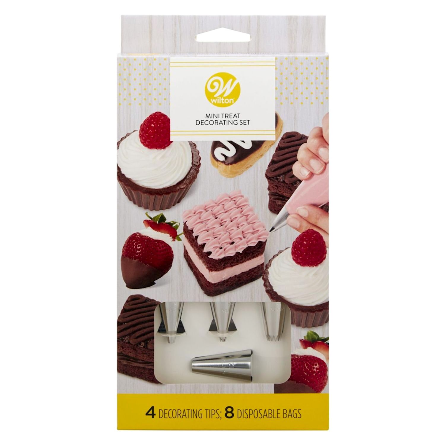 SET BOQUILLAS Y MANGAS PASTELERAS MINI POSTRES - WILTON