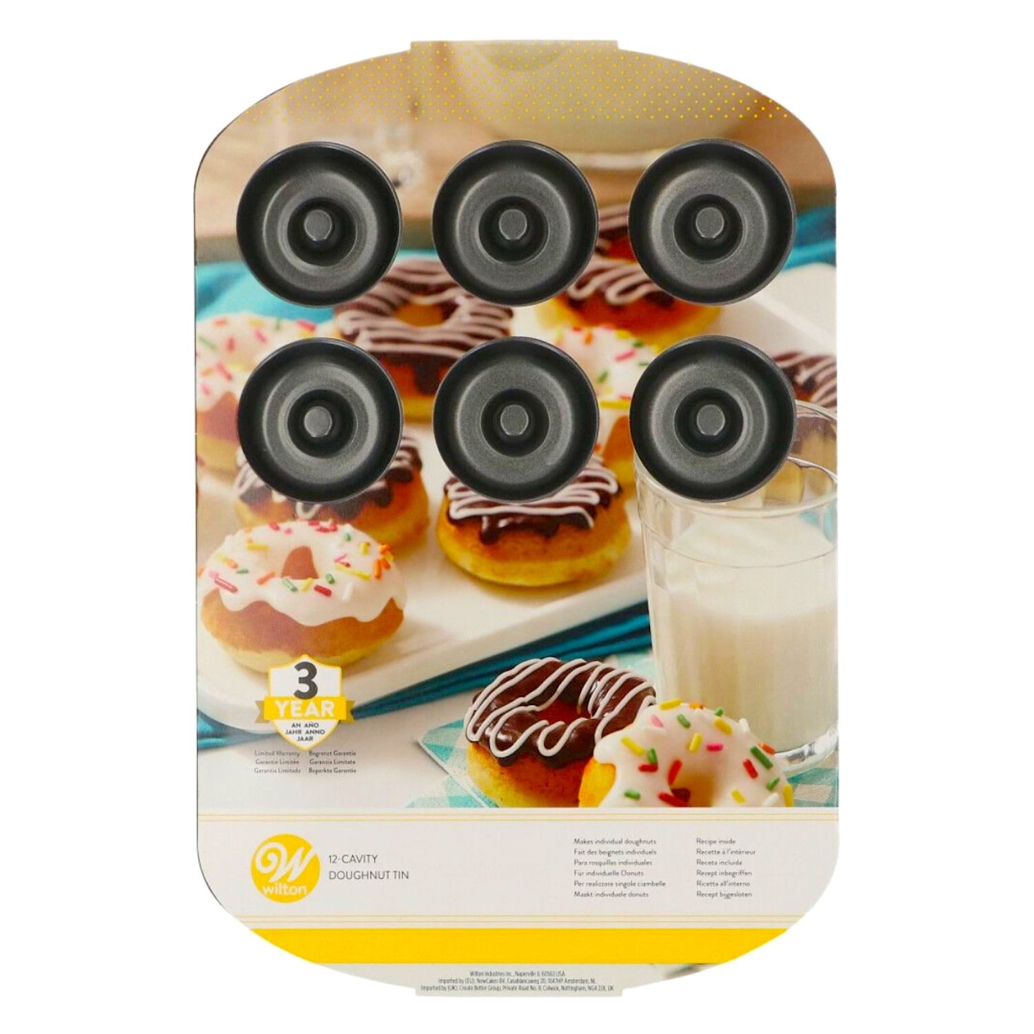 MOLDE PARA DONUTS MEDIANOS WILTON - 12 CAVIDADES