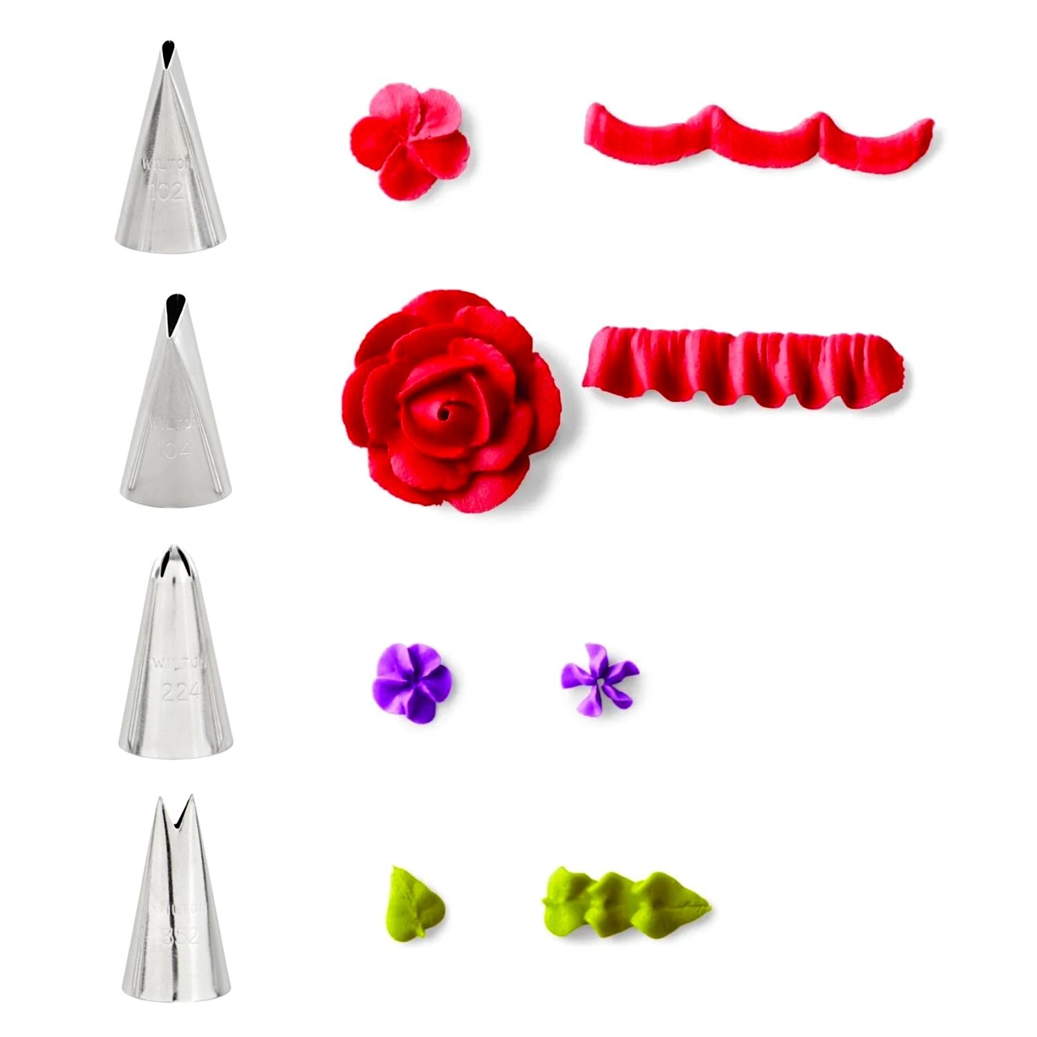 SET BOQUILLAS PARA FLORES WILTON