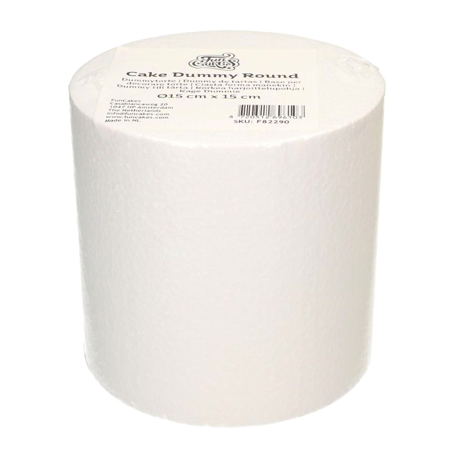 DUMMY REDONDO CILINDRO FUNCAKES - Ø 15 CM / H 15 CM