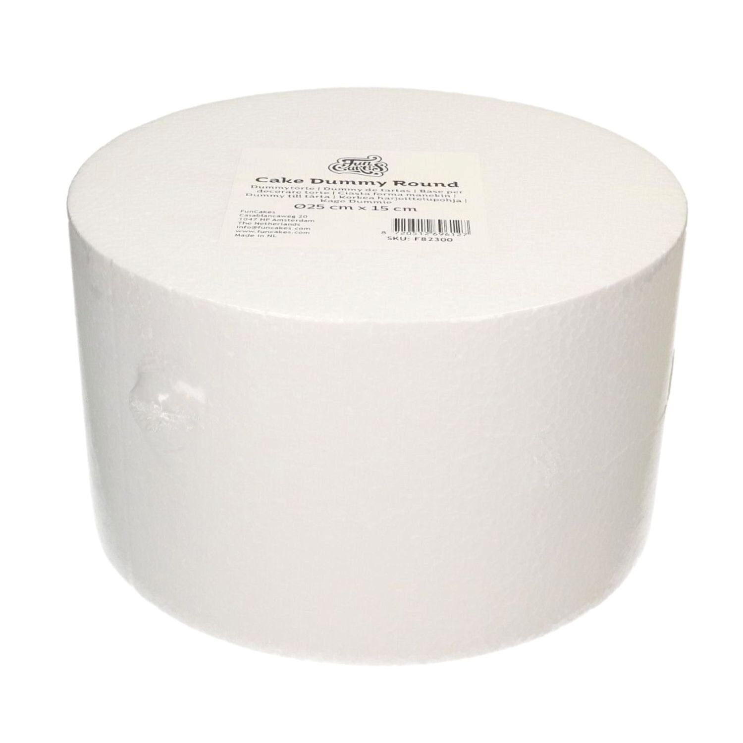 DUMMY REDONDO CILINDRO FUNCAKES - Ø 25 CM / H 15 CM