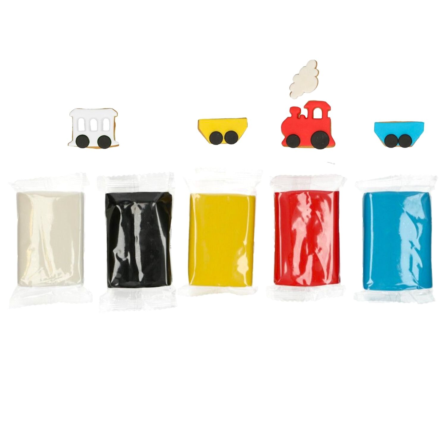 MULTIPACK FONDANT FUNCAKES - COLORES PRIMARIOS (5 X 100 G)