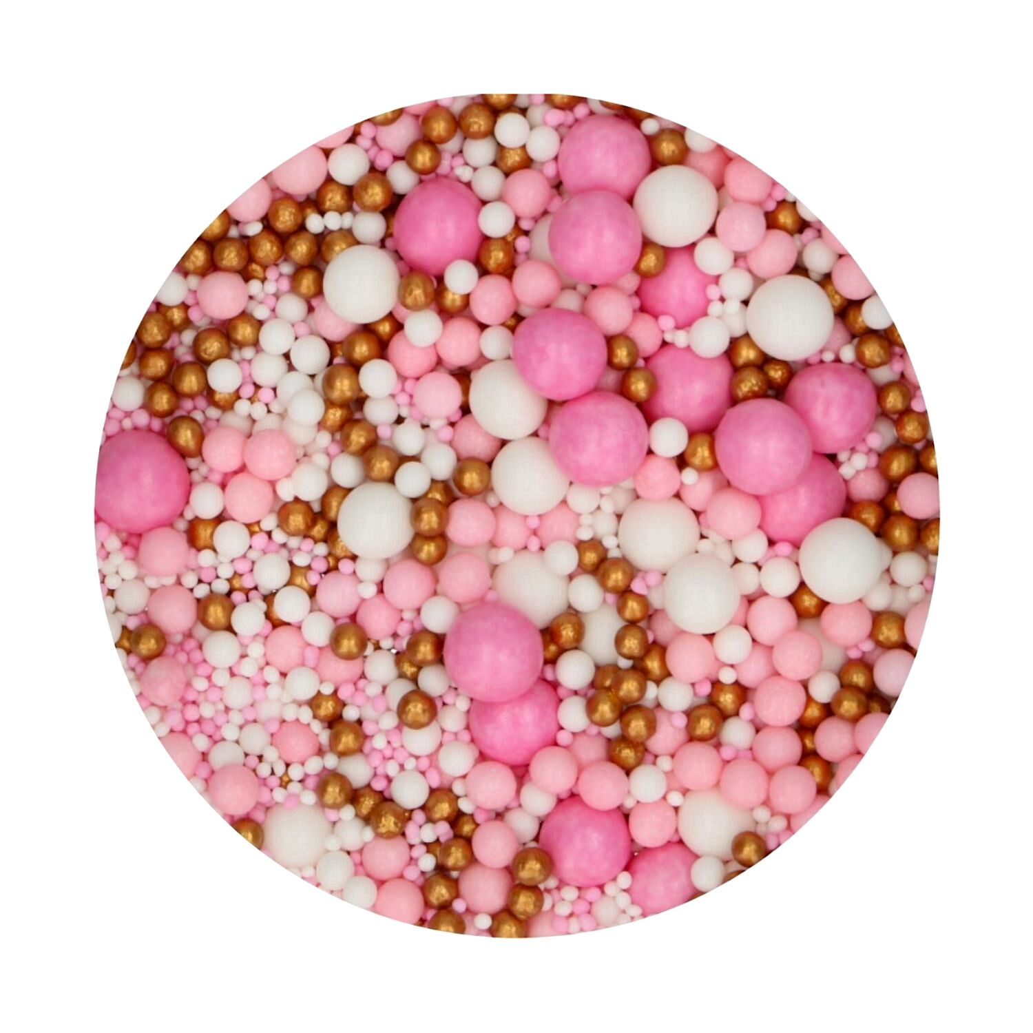 PERLAS DE AZUCAR BLANDAS FUNCAKES - MIX "PINK CELEBRATION" (80 G)