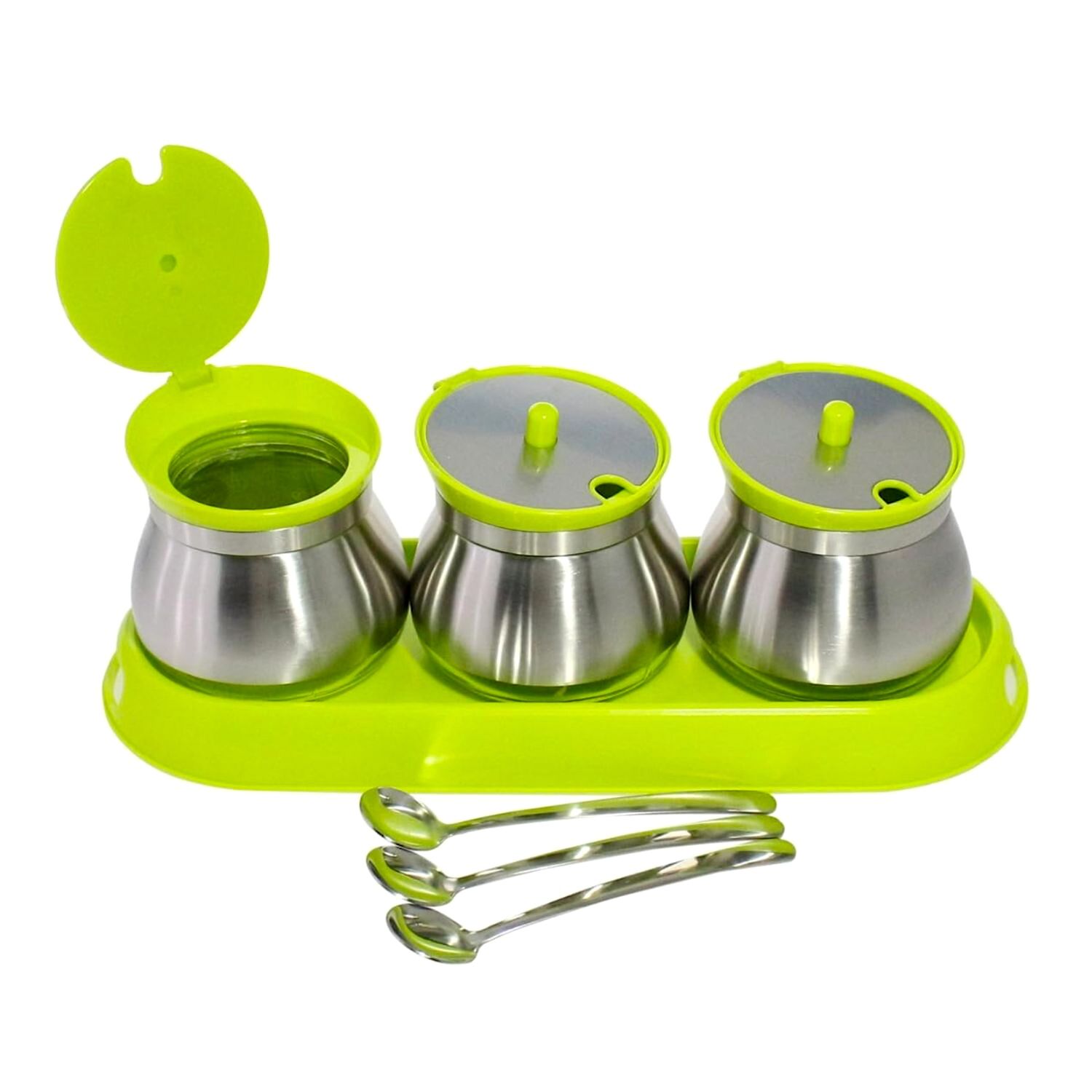 SET MENAJE DE COCINA PARA ALMACENAJE - VERDE