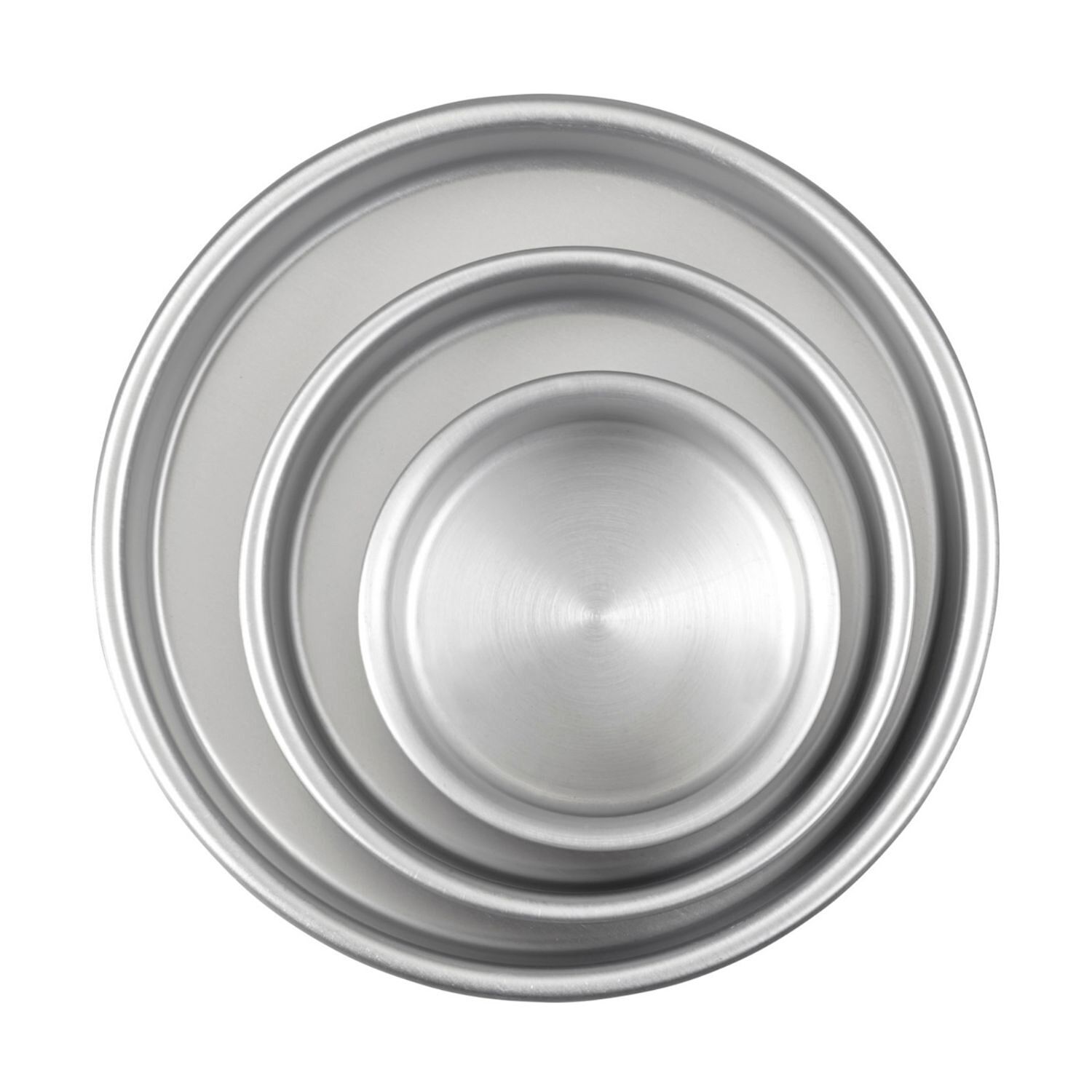 SET 3 MOLDES REDONDOS APILABLES WILTON - 10 / 15 / 20 CM