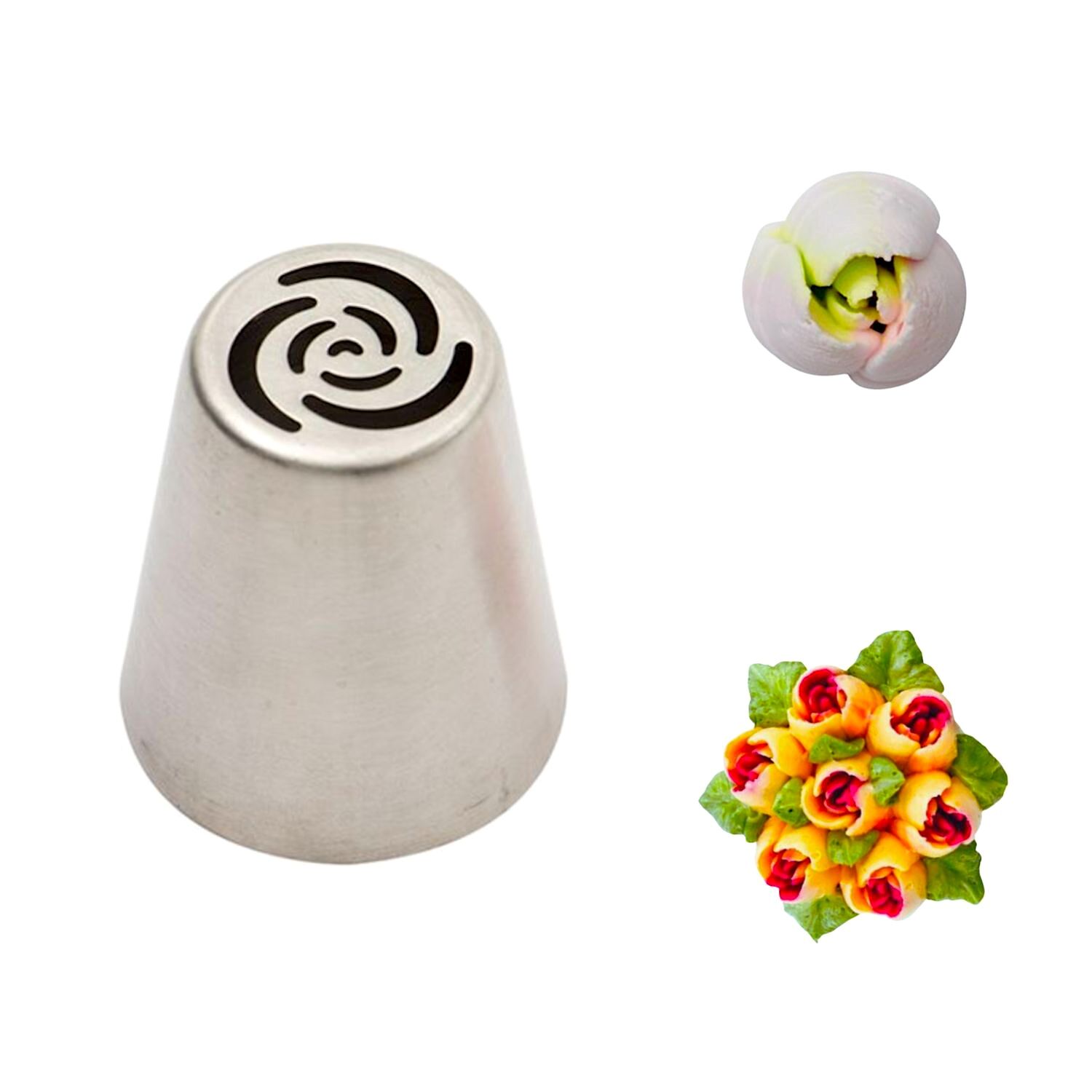 BOQUILLA DE ACERO INOXIDABLE - TULIPAN (7 PETALOS)