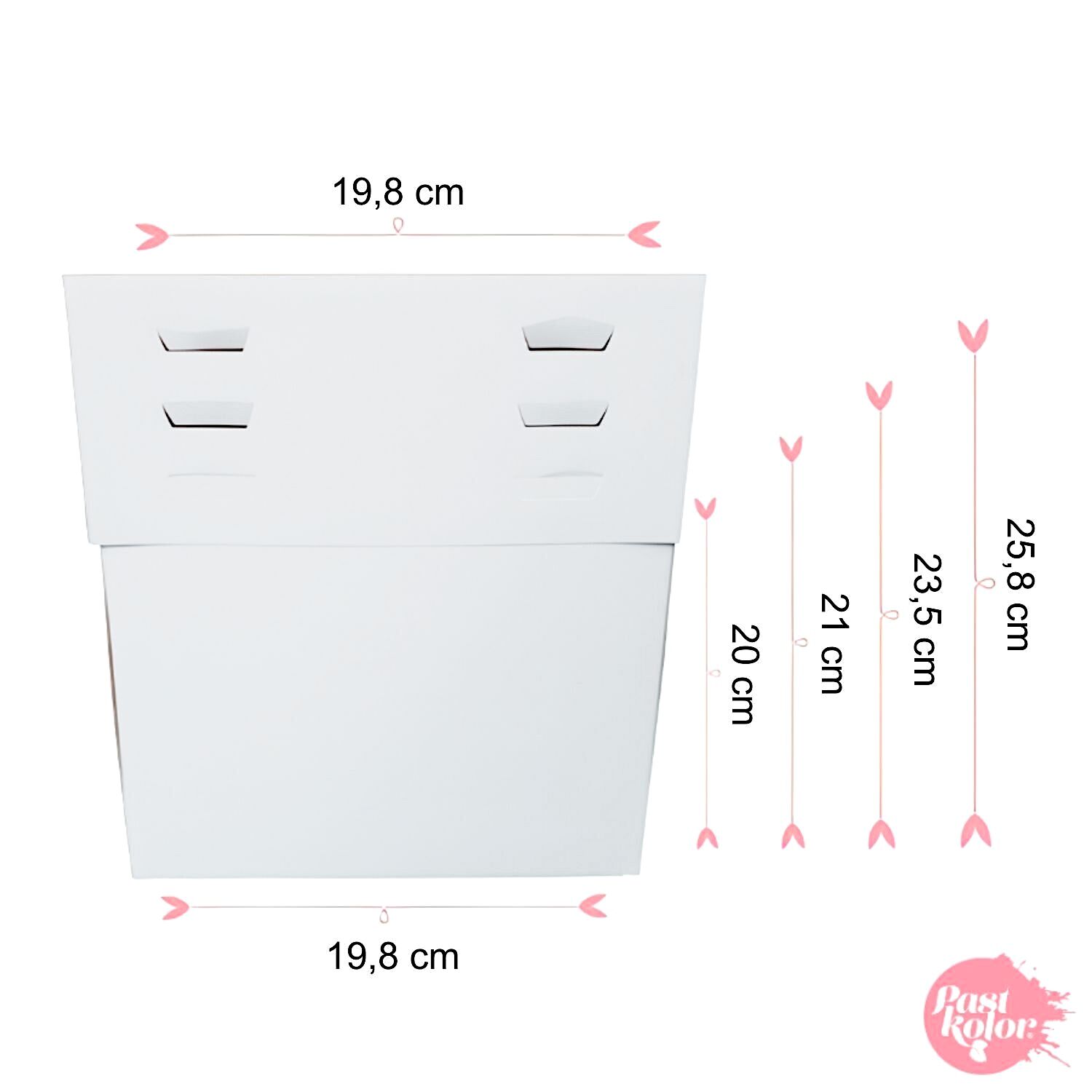 SET 10 CAJAS PARA TARTA ALTURAS AJUSTABLES + BASES REDONDAS DORADA (1 MM) - 18 CM Ø