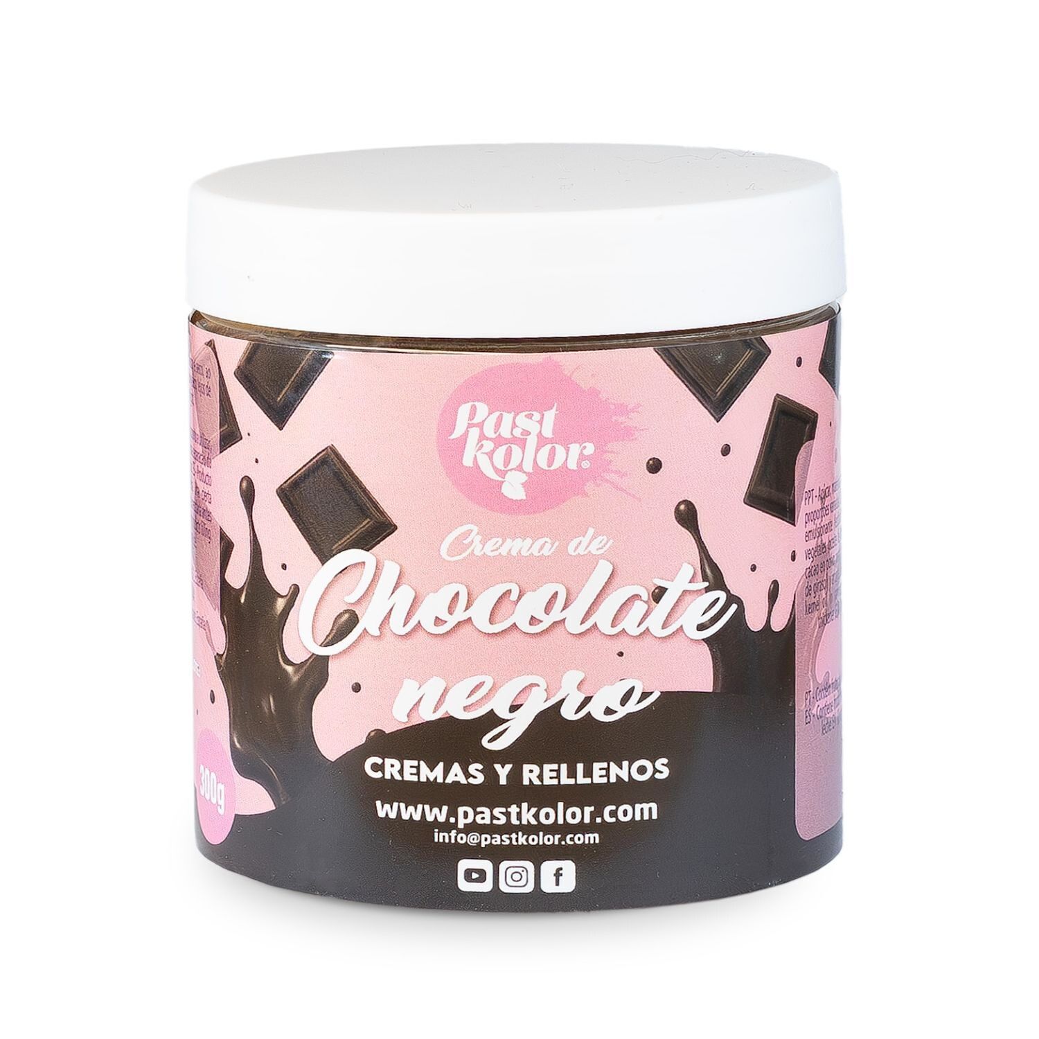 CREMA DE CHOCOLATE NEGRO PASTKOLOR - 300 G