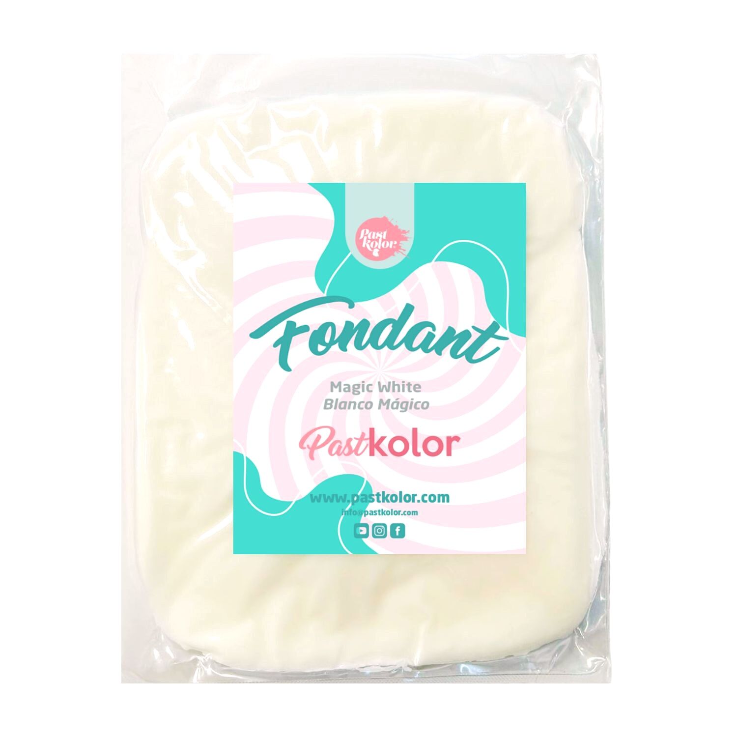 FONDANT PASTKOLOR - BLANCO MAGICO (1 KG)