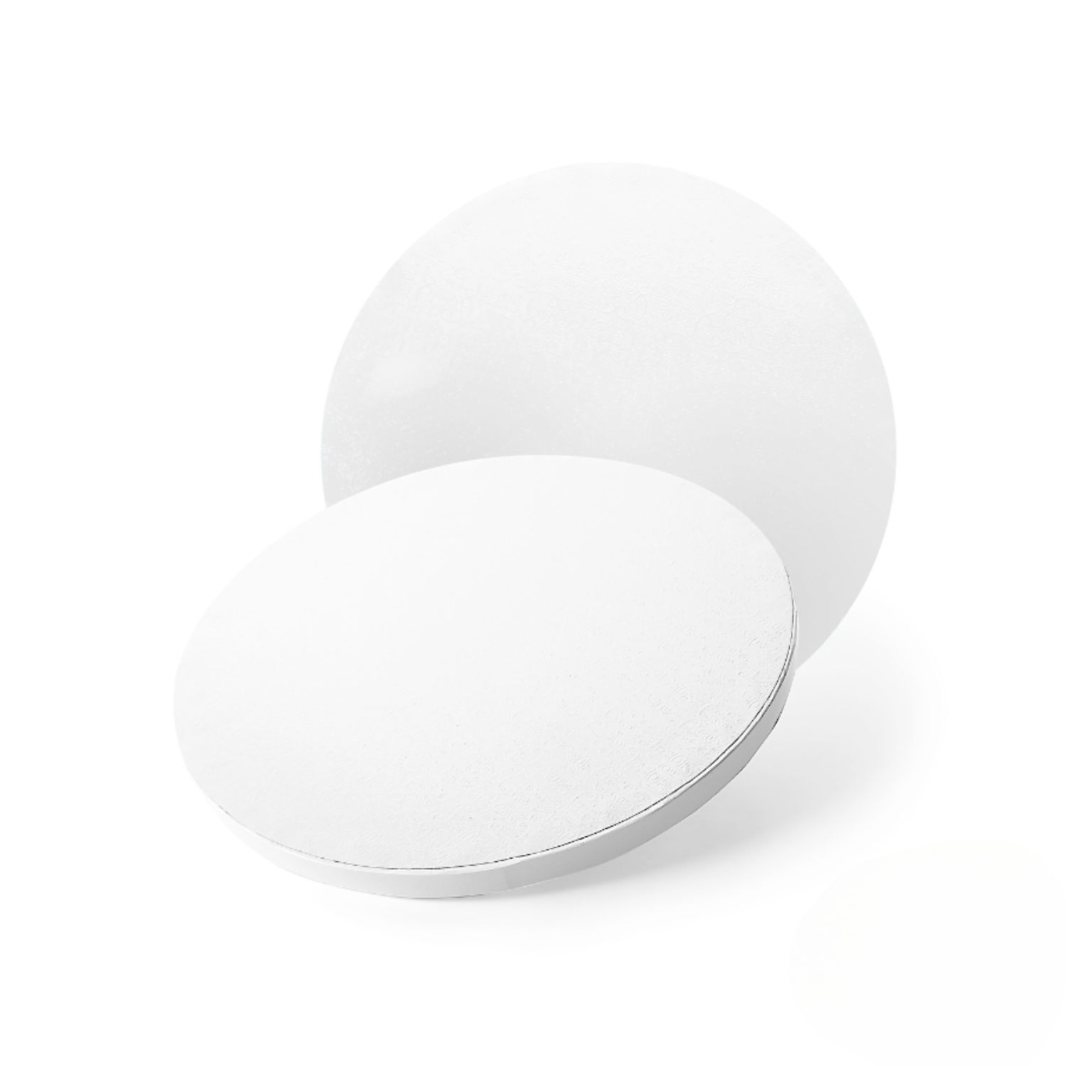 CAKE DRUM REDONDO BLANCO - 20 CM Ø / 12 MM GROSOR ( 10 UNIDADES )