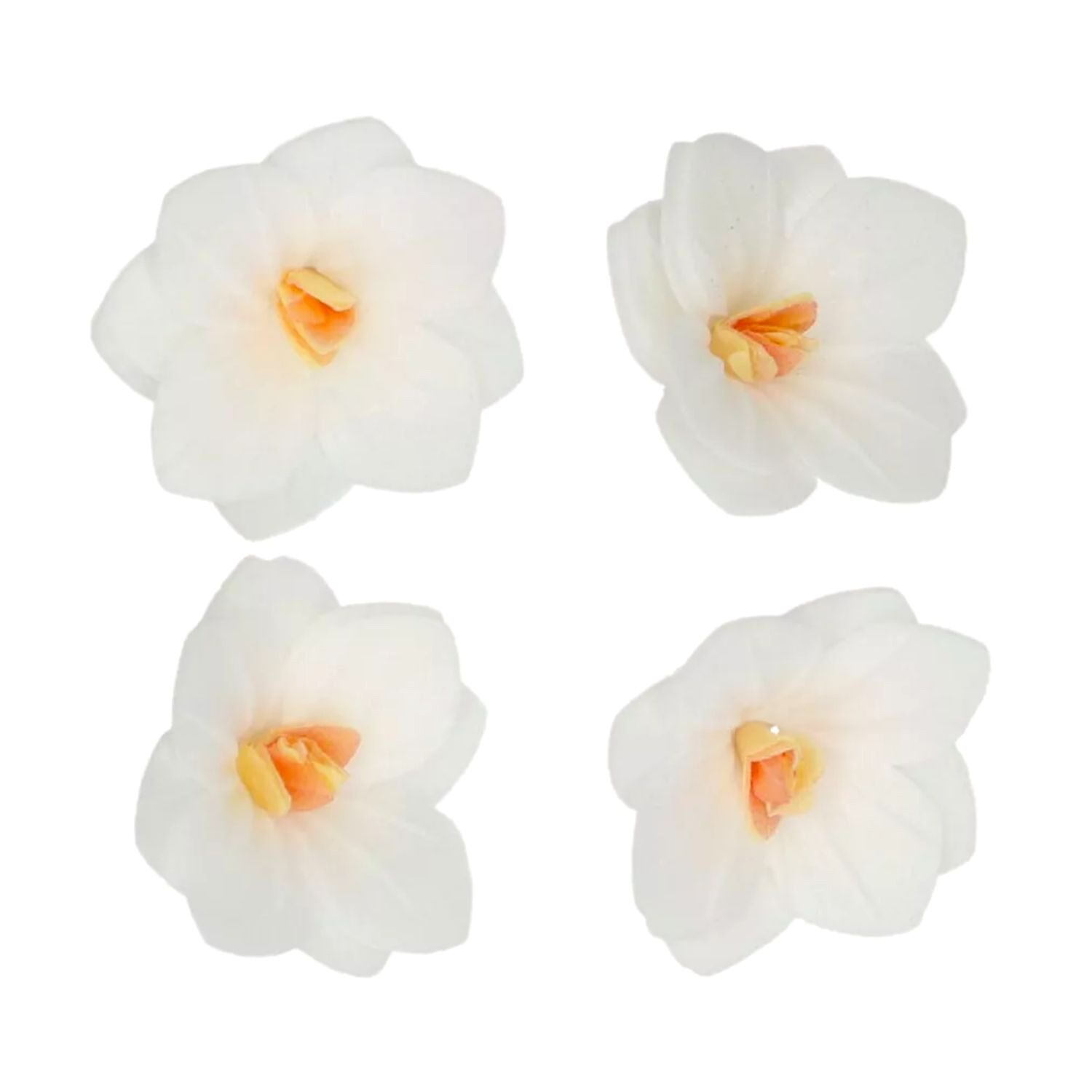 FLORES DE PAPEL COMESTIBLES FUNCAKES - HORTENSIA BLANCA PEQUEÑA