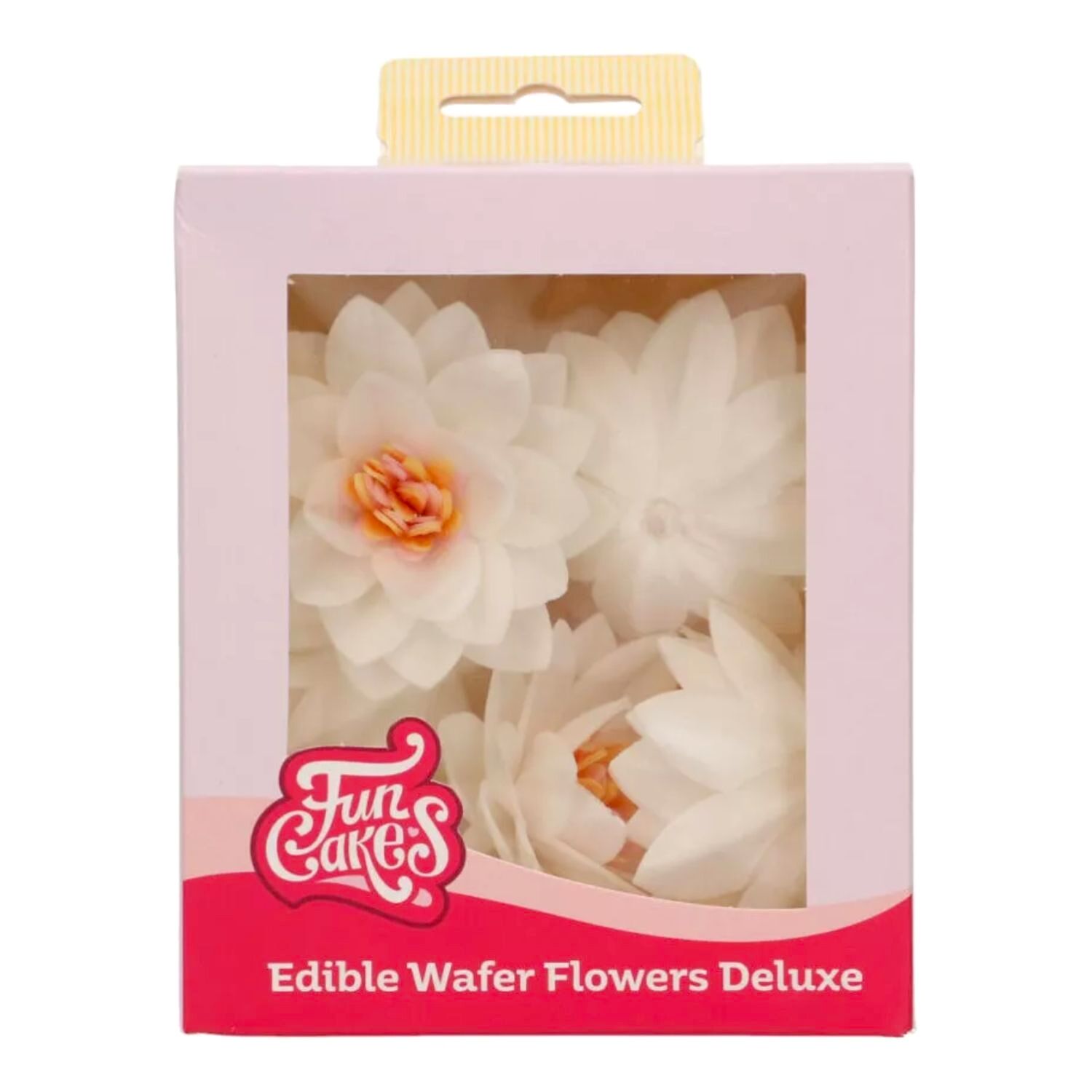 FLORES DE PAPEL COMESTIBLES FUNCAKES - LOTO BLANCA MEDIANA