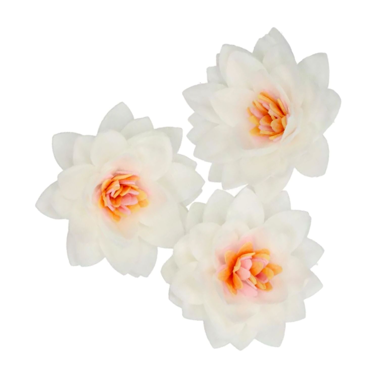 FLORES DE PAPEL COMESTIBLES FUNCAKES - LOTO BLANCA MEDIANA