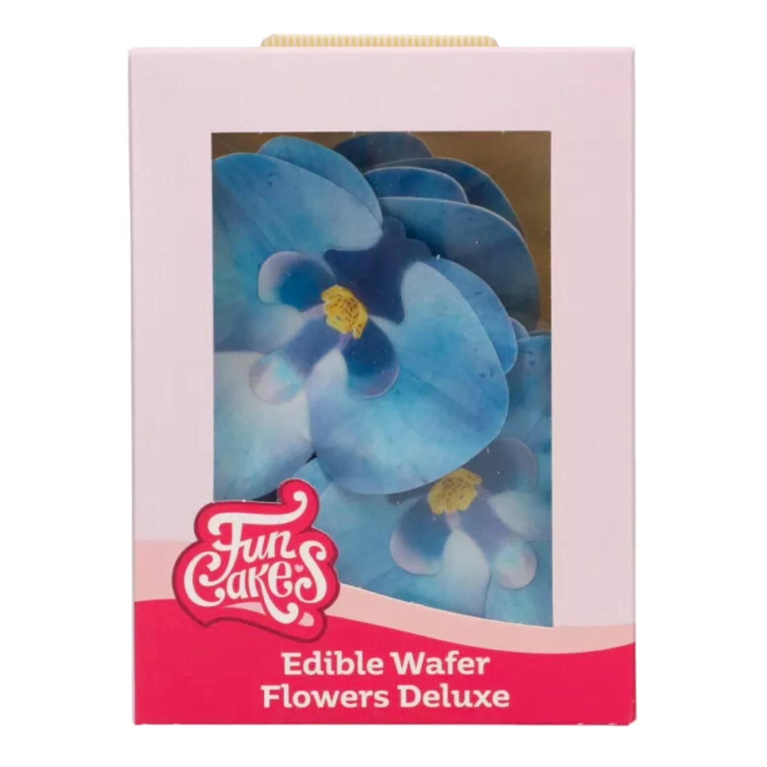 FLORES DE PAPEL COMESTIBLES FUNCAKES - ORQUIDEA AZUL MEDIANA