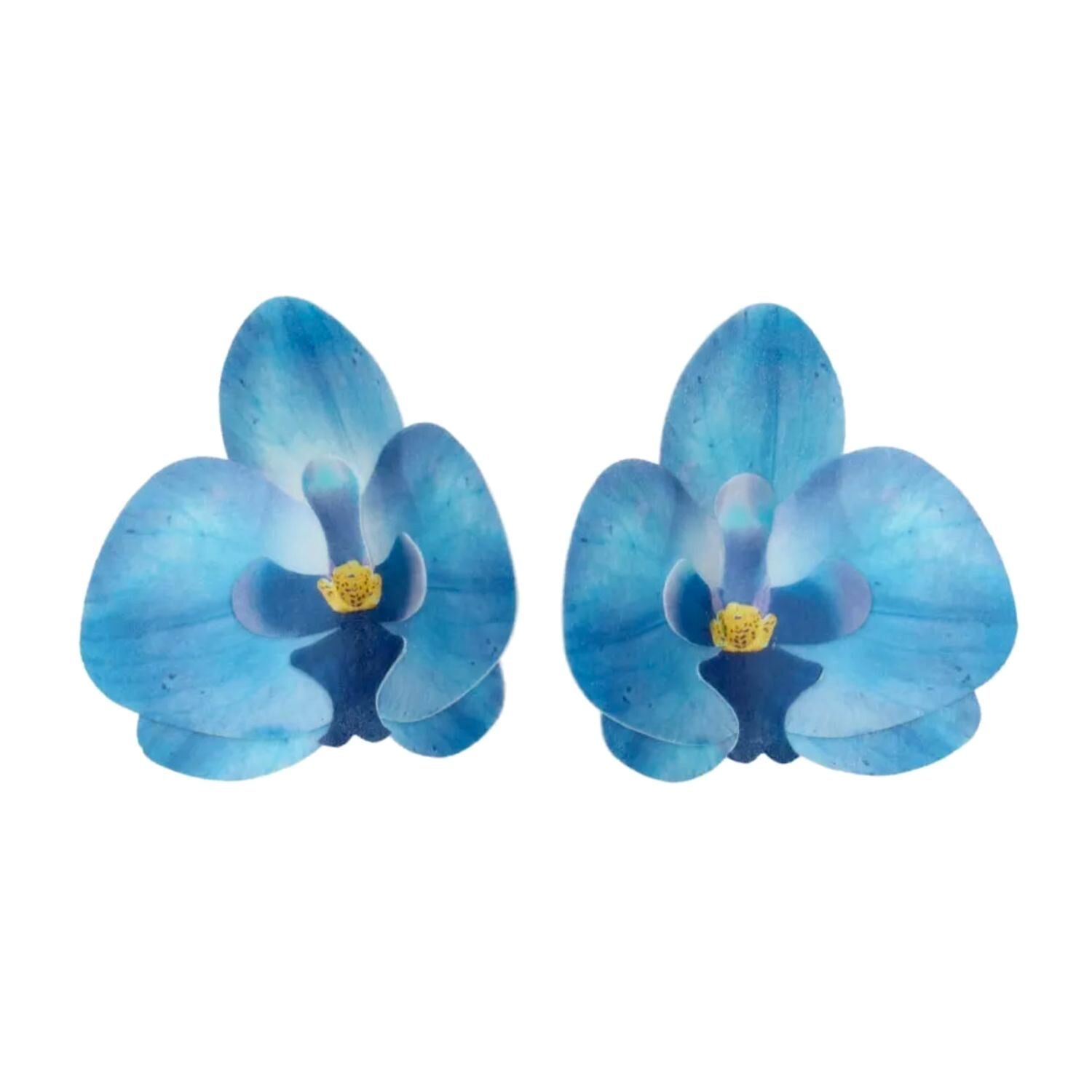 FLORES DE PAPEL COMESTIBLES FUNCAKES - ORQUIDEA AZUL MEDIANA